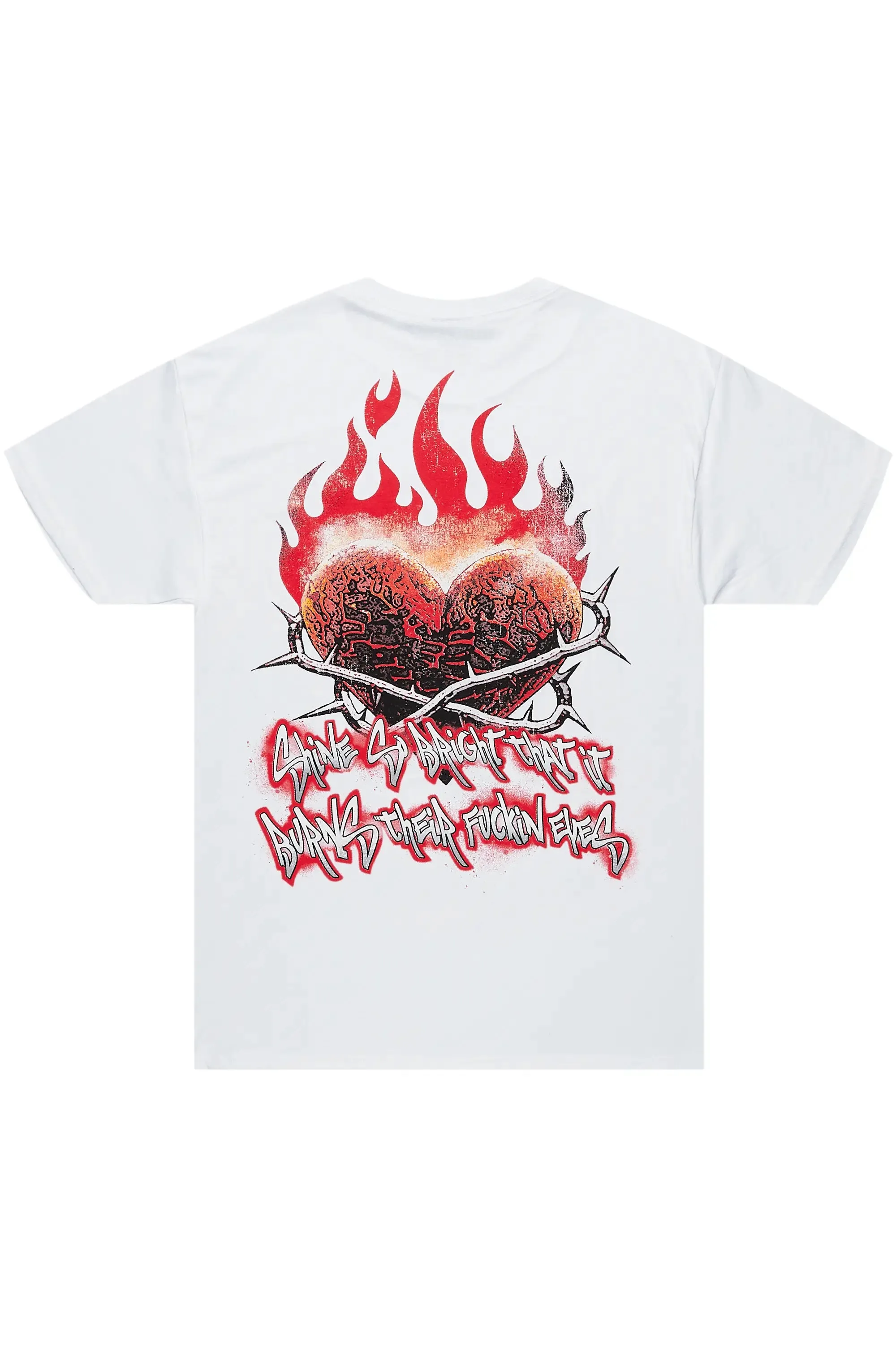 Euclid White Graphic T-Shirt sold by Rockstar Original product image thumbnail 5