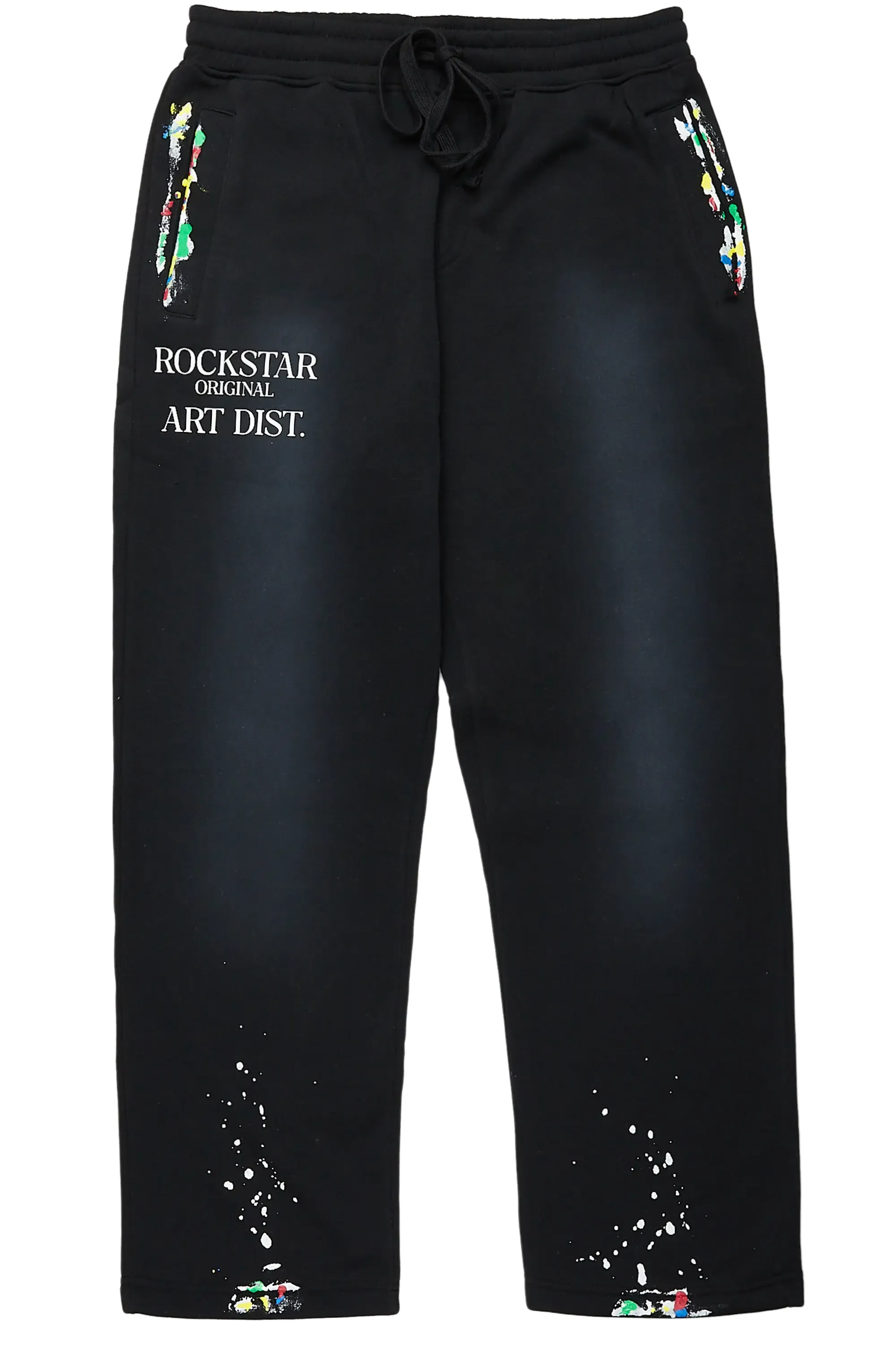 Alix Black Baggy Fit Sweatpants sold by Rockstar Original product image thumbnail 2