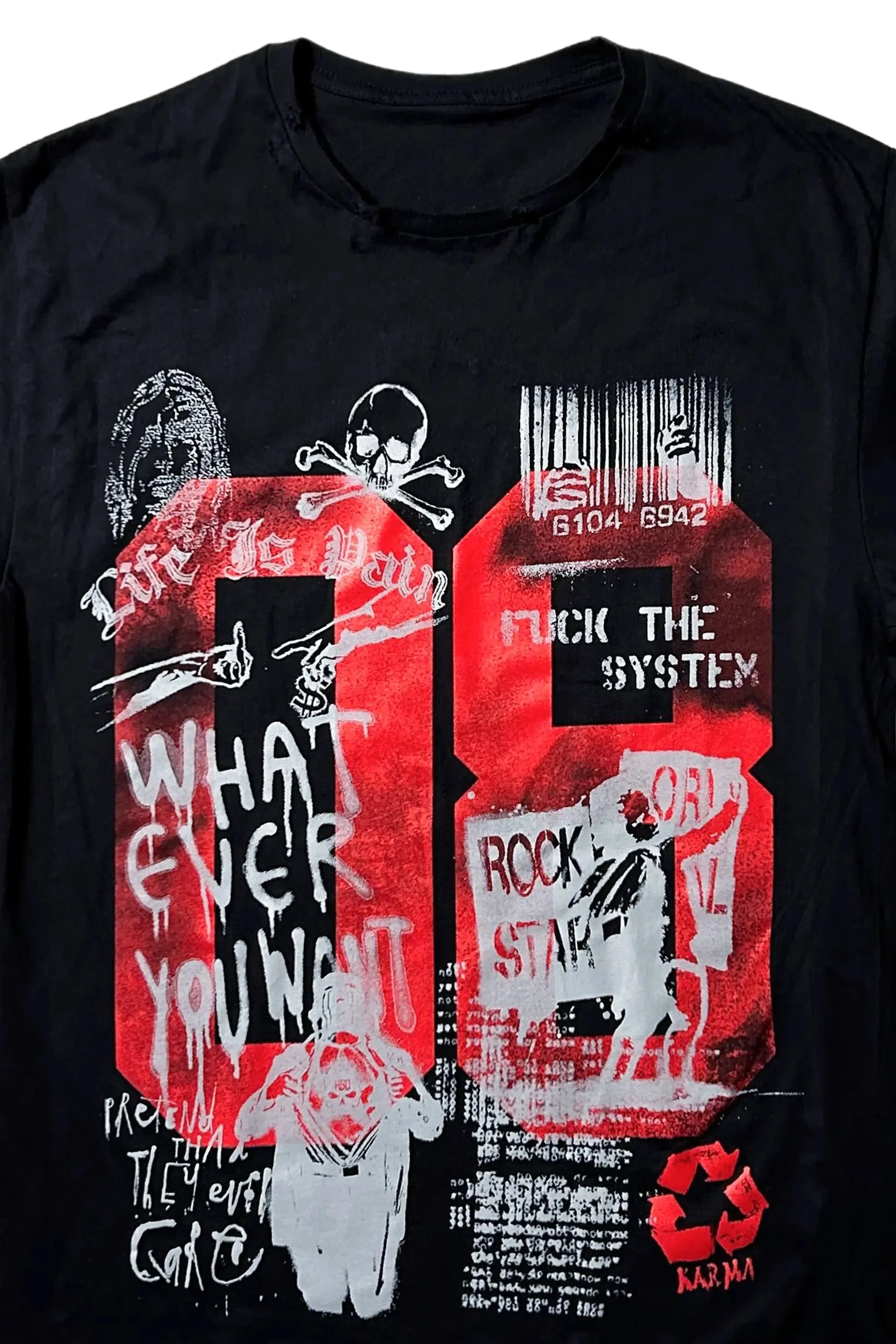 Kammile Black Oversized T-Shirt sold by Rockstar Original product image thumbnail 2