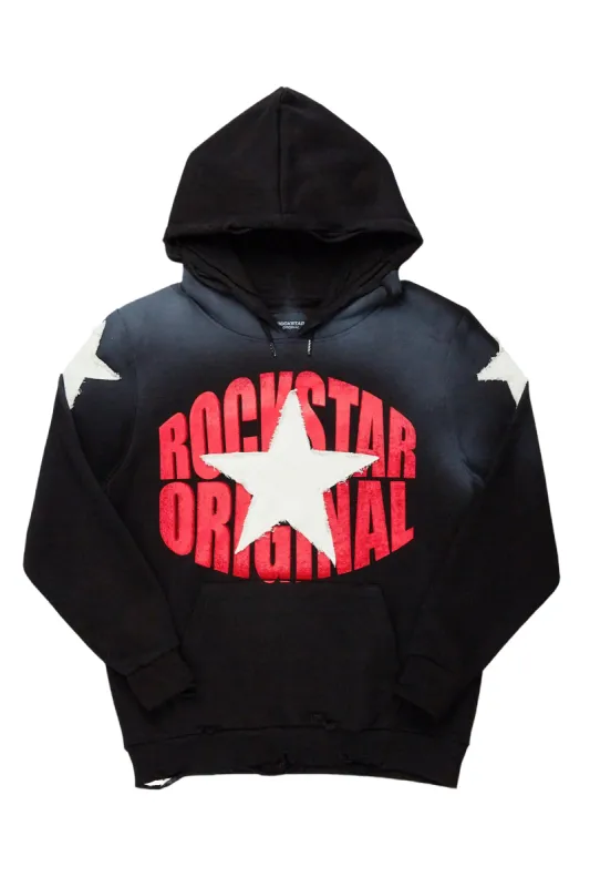 Hachi Black/Red Graphic Hoodie sold by Rockstar Original