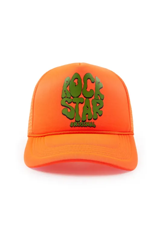 Warblen Neon Orange Trucker Hat sold by Rockstar Original