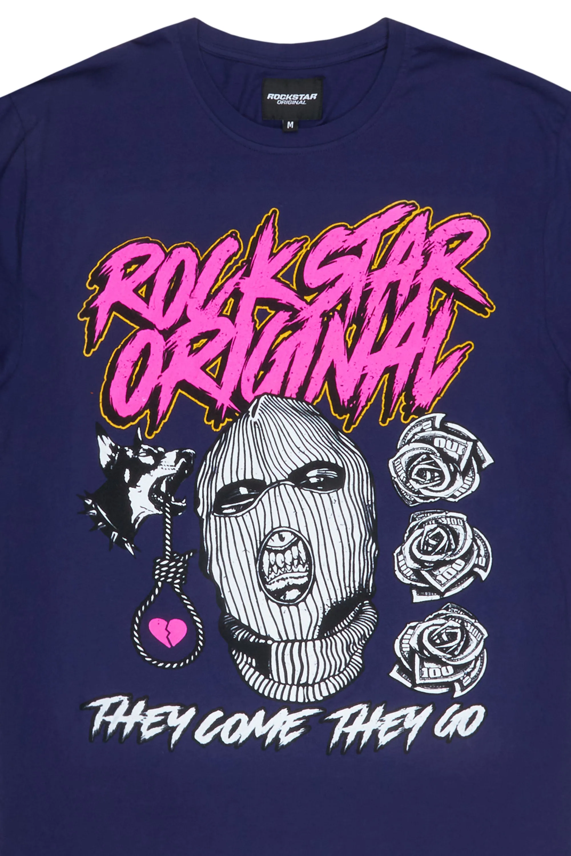 Clava Navy/Orchid Graphic T-Shirt sold by Rockstar Original product image thumbnail 2