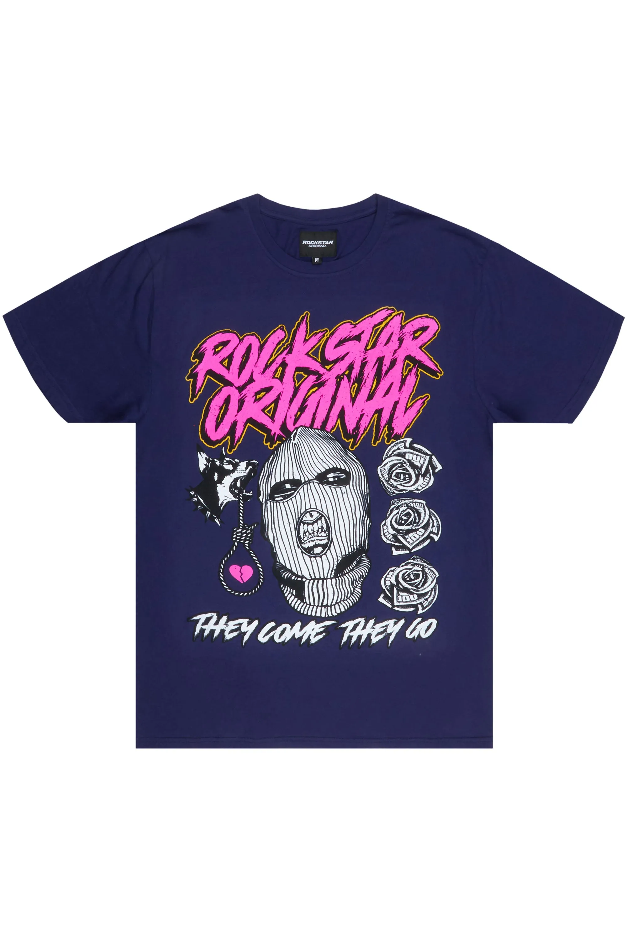 Clava Navy/Orchid Graphic T-Shirt sold by Rockstar Original