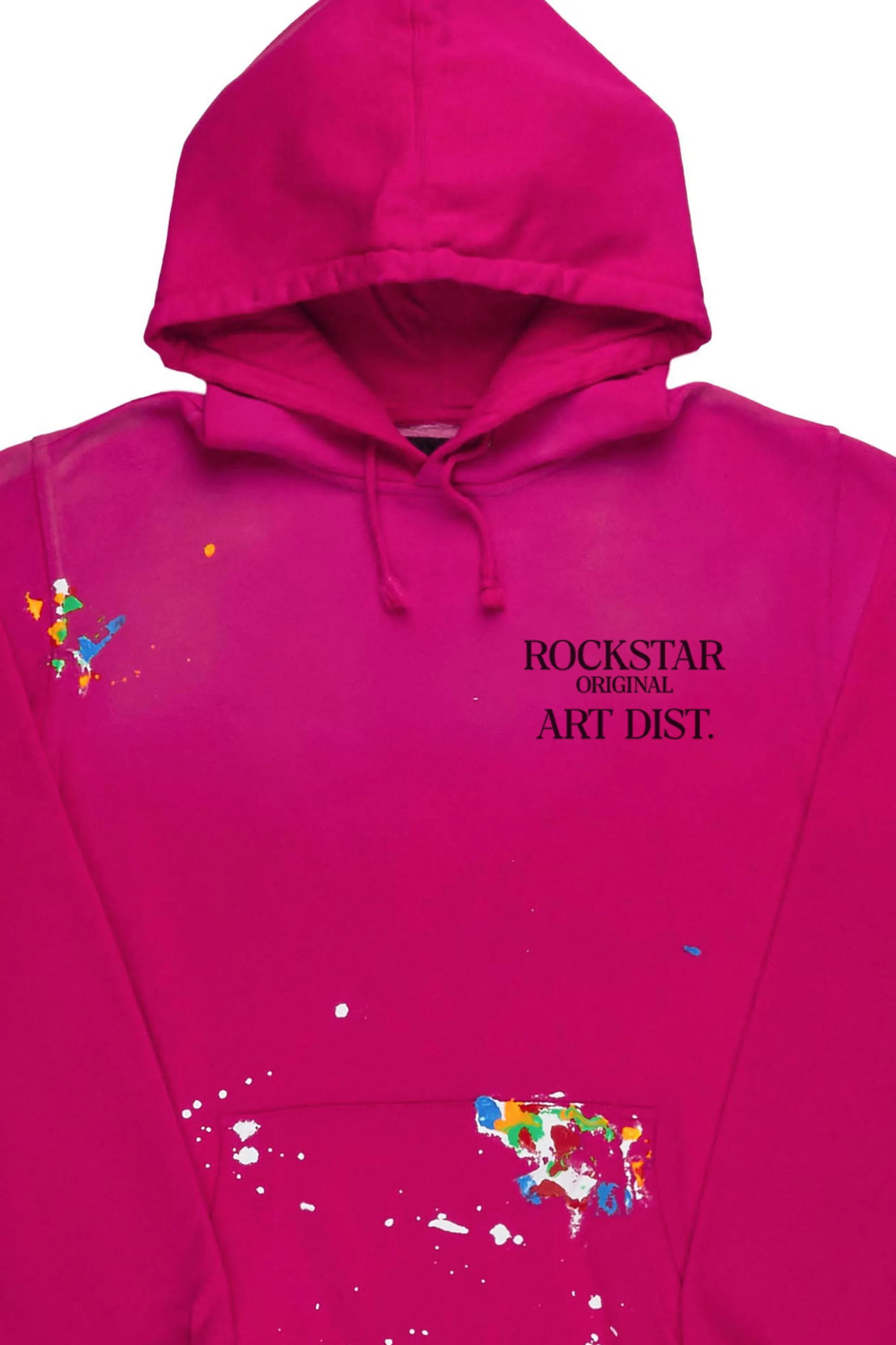 Make It Rain Fuchsia Oversized Hoodie sold by Rockstar Original product image thumbnail 2