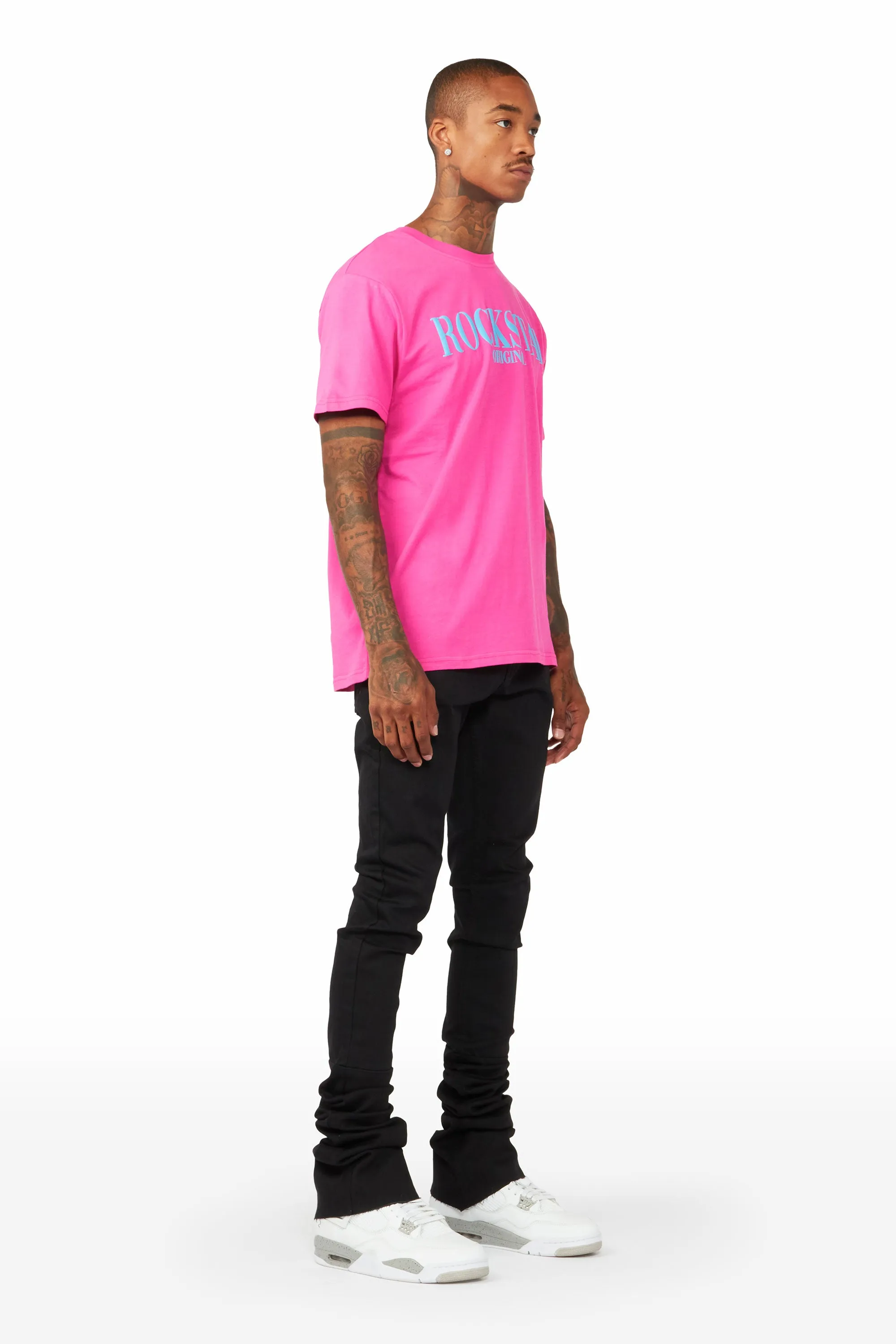Tavi Orchid/Blue Printed T-Shirt sold by Rockstar Original product image thumbnail 4