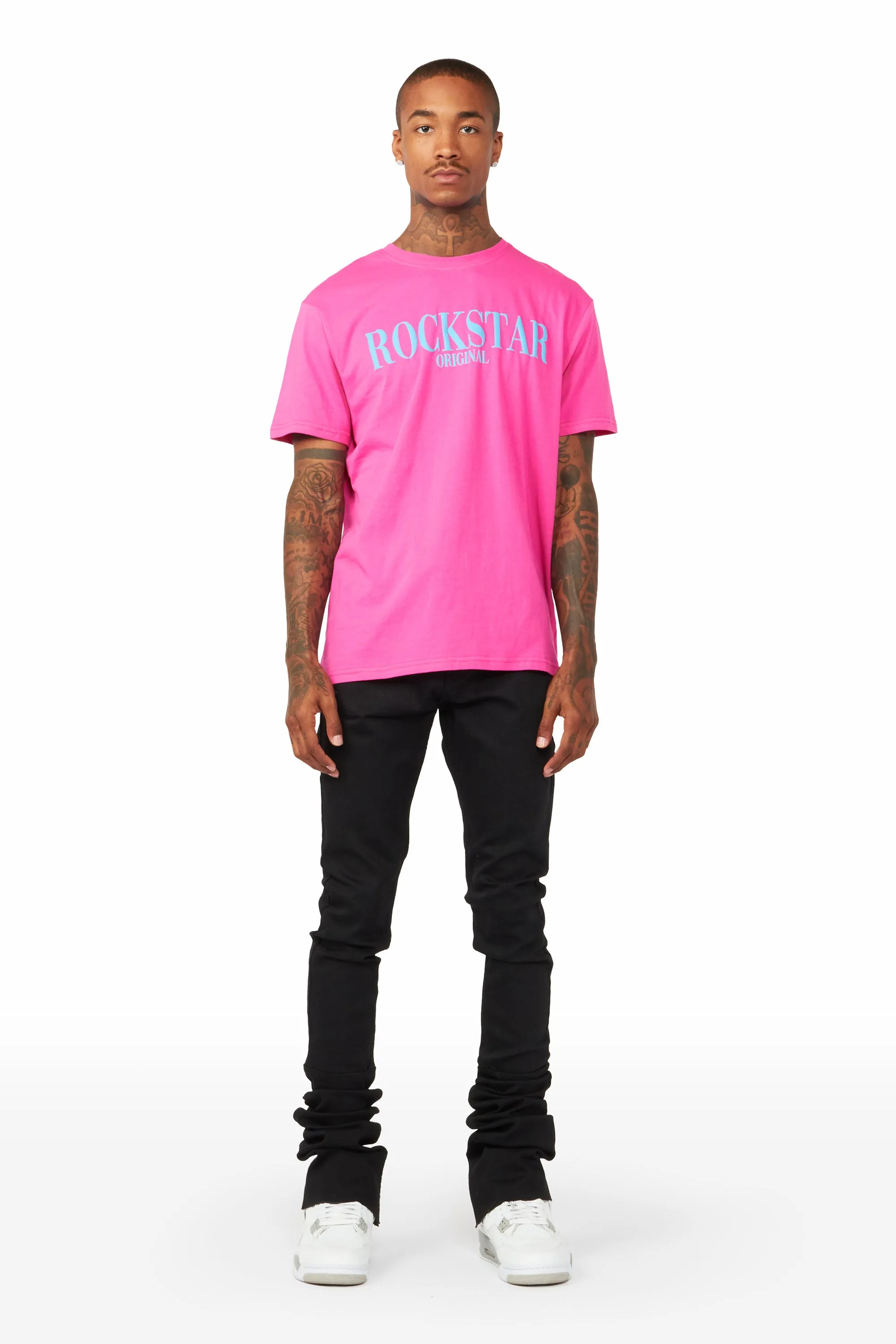 Tavi Orchid/Blue Printed T-Shirt sold by Rockstar Original product image thumbnail 3