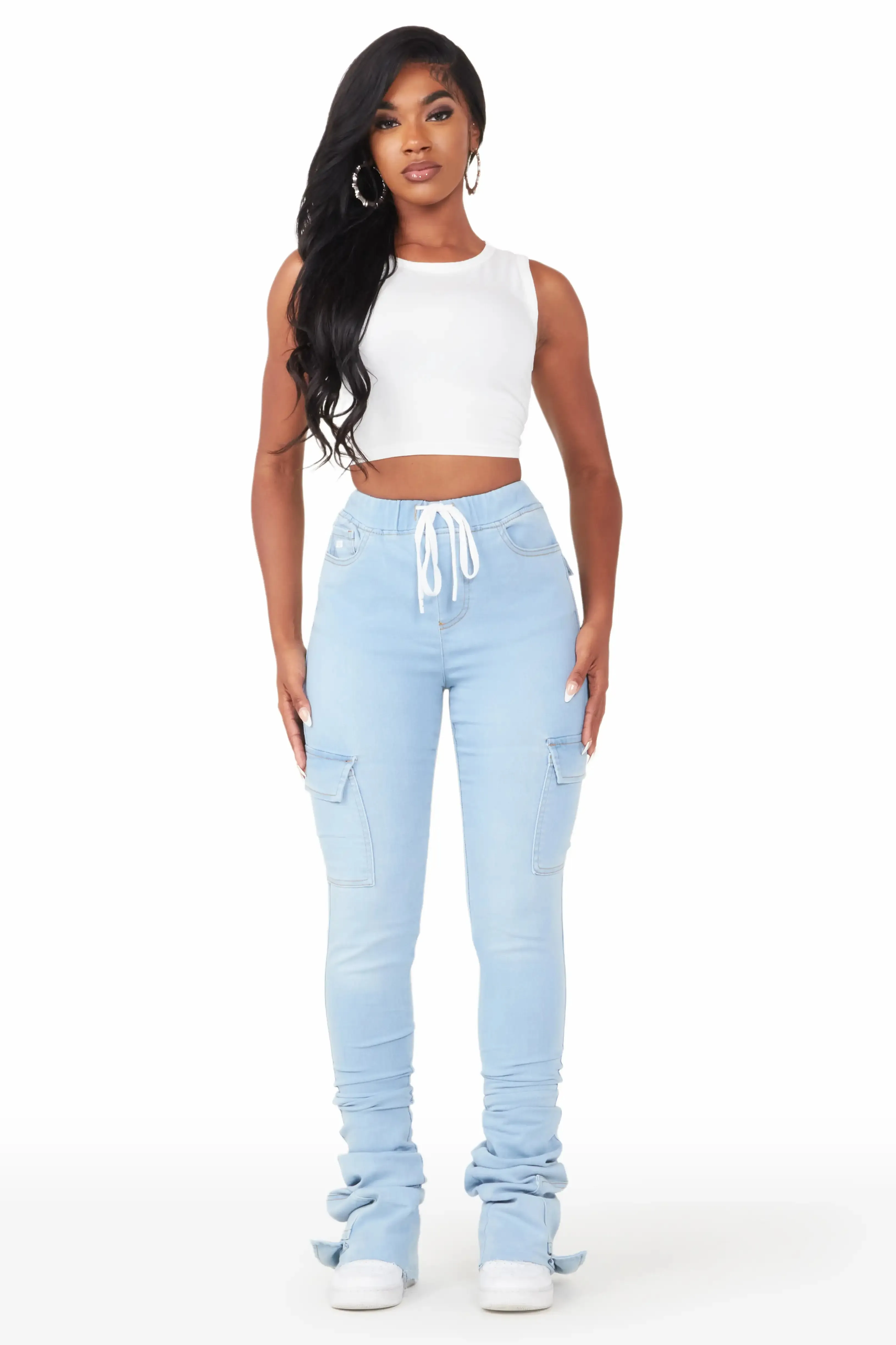 Evey Light Wash Super Stacked Jean sold by Rockstar Original product image thumbnail 3