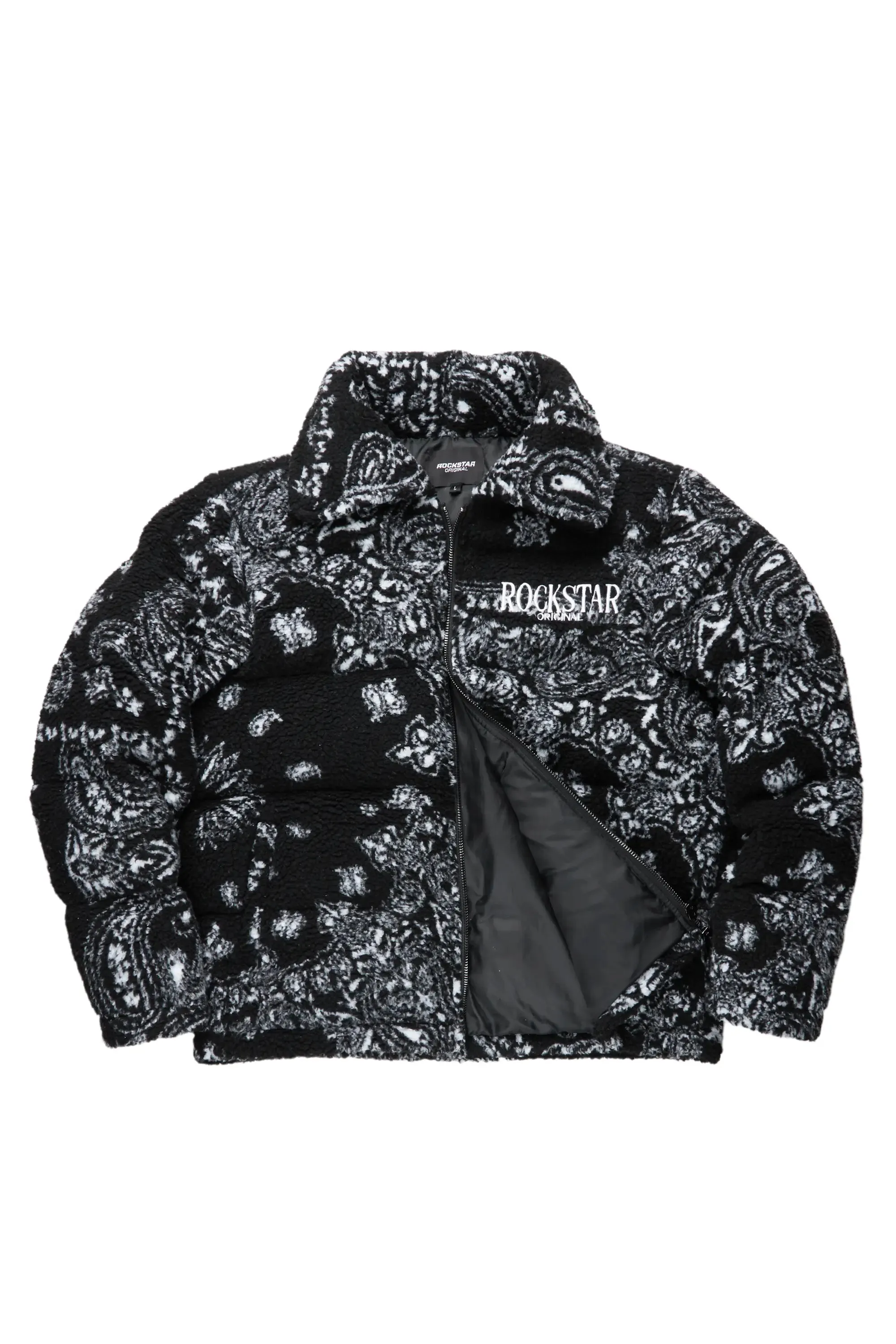 Wylie Black Puffer Jacket sold by Rockstar Original product image thumbnail 3