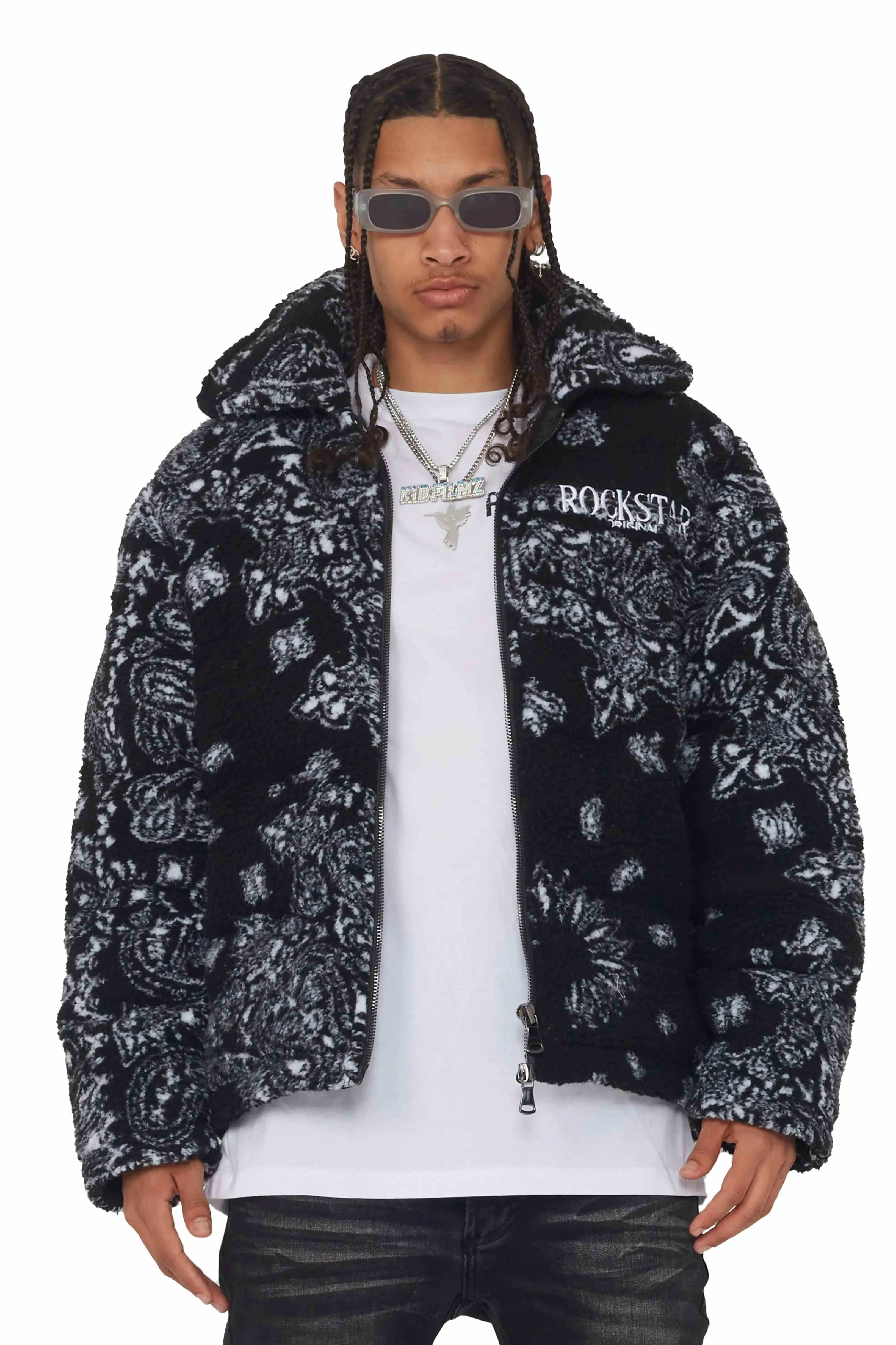 Wylie Black Puffer Jacket sold by Rockstar Original