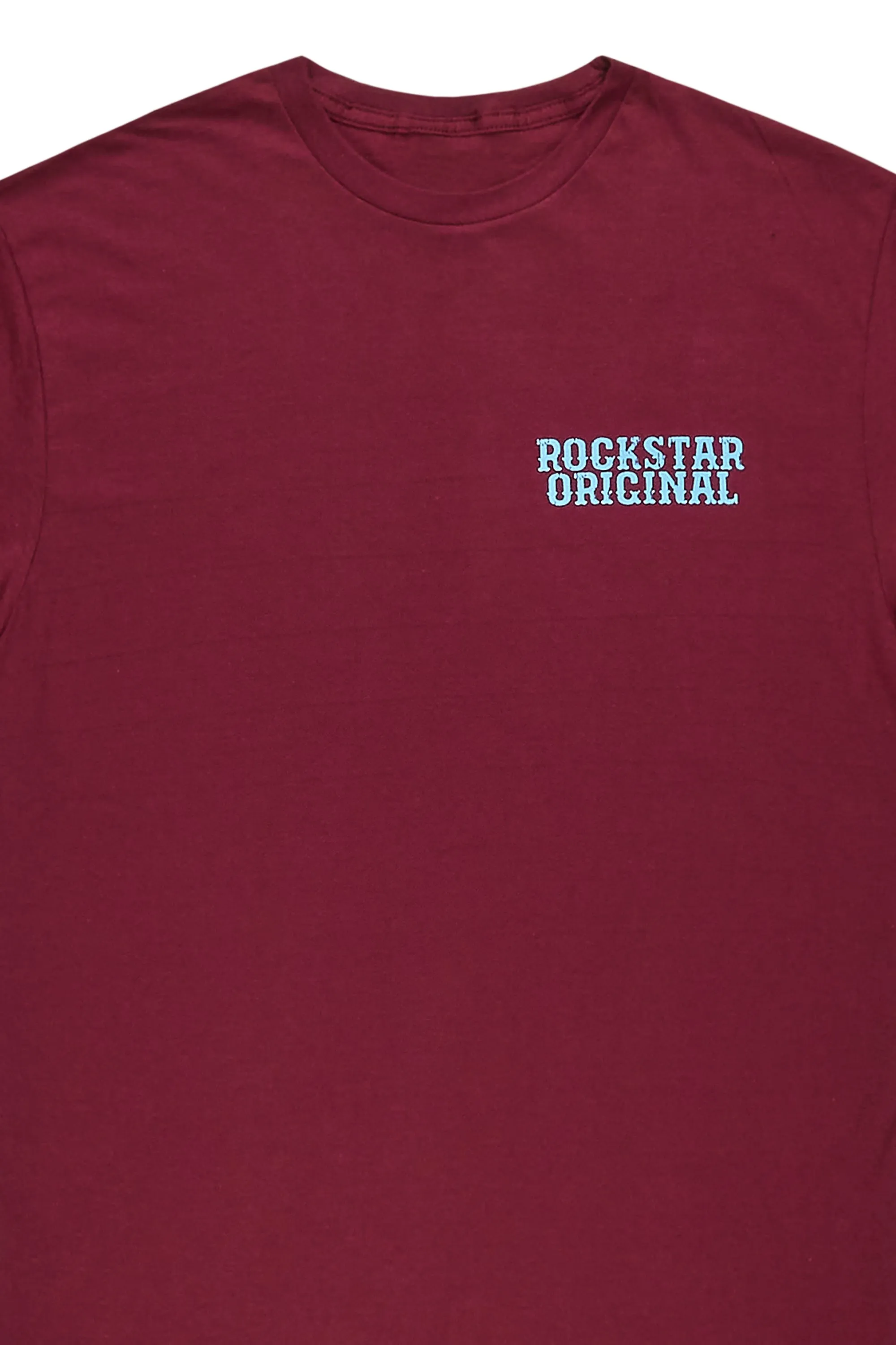 Posse Maroon/ Blue Graphic T-Shirt sold by Rockstar Original product image thumbnail 3