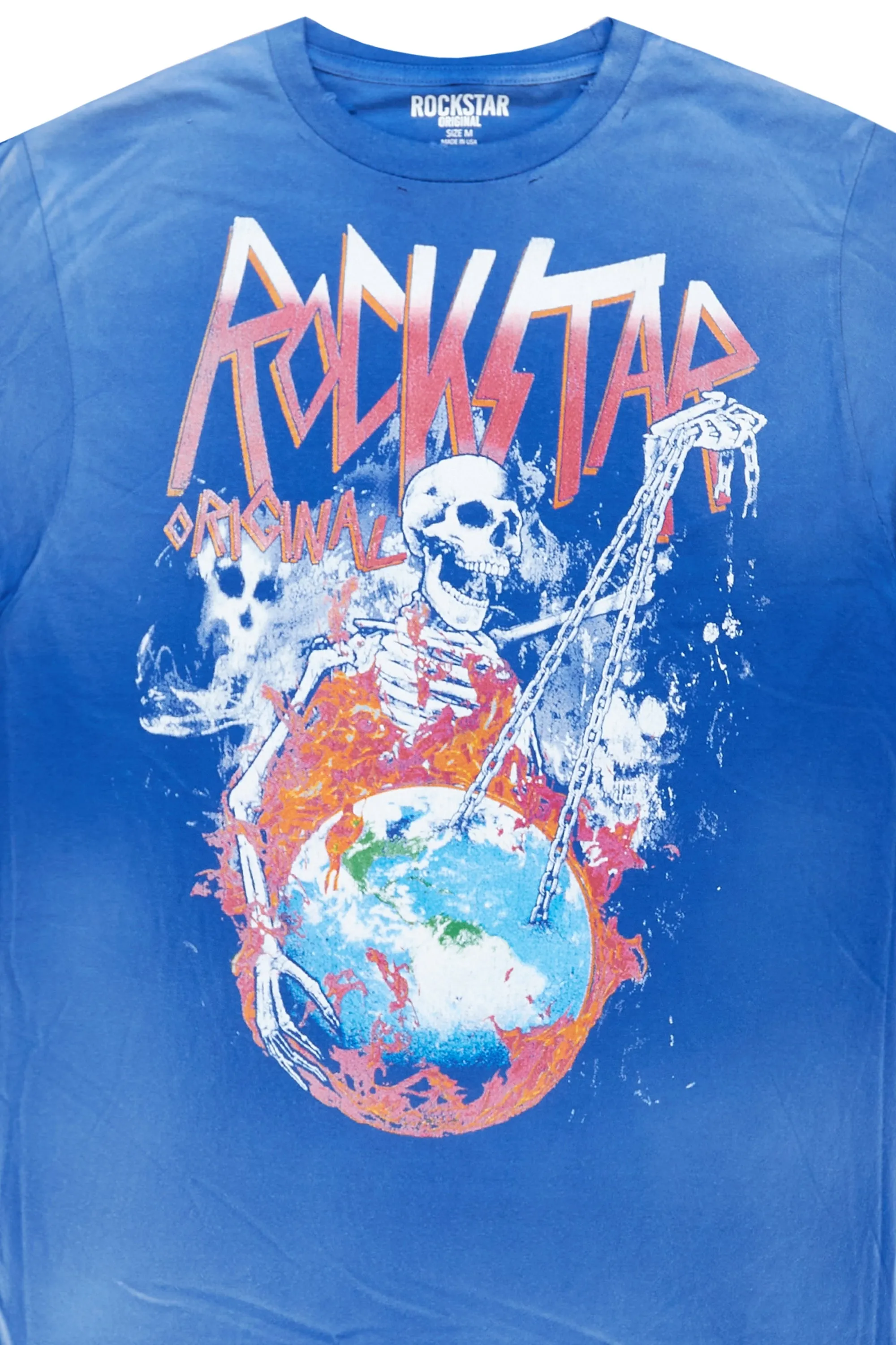 Barrett Royal Blue Printed T-Shirt sold by Rockstar Original product image thumbnail 3