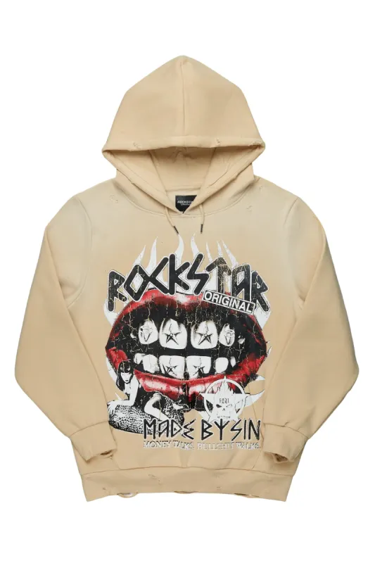 Gard Beige Graphic Hoodie sold by Rockstar Original