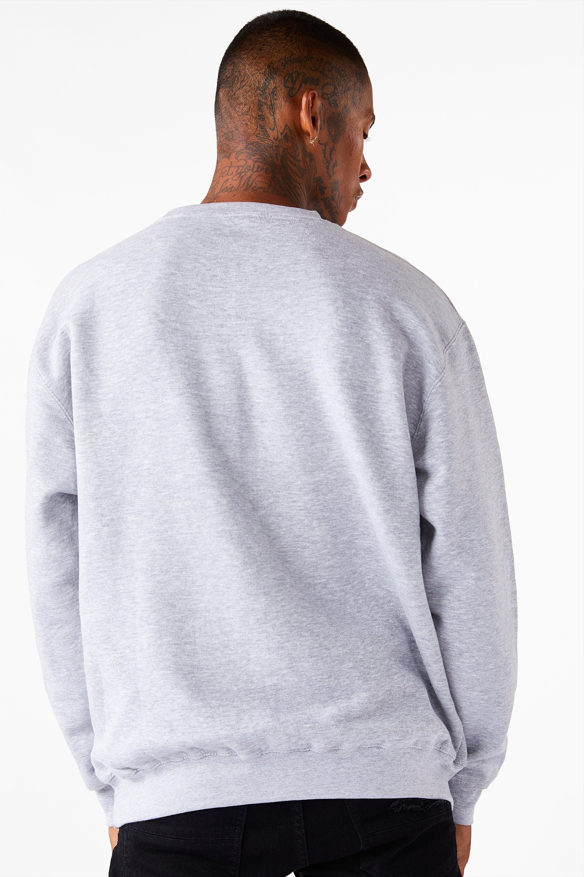 Javon Crewneck-Heather Grey sold by Rockstar Original product image thumbnail 3