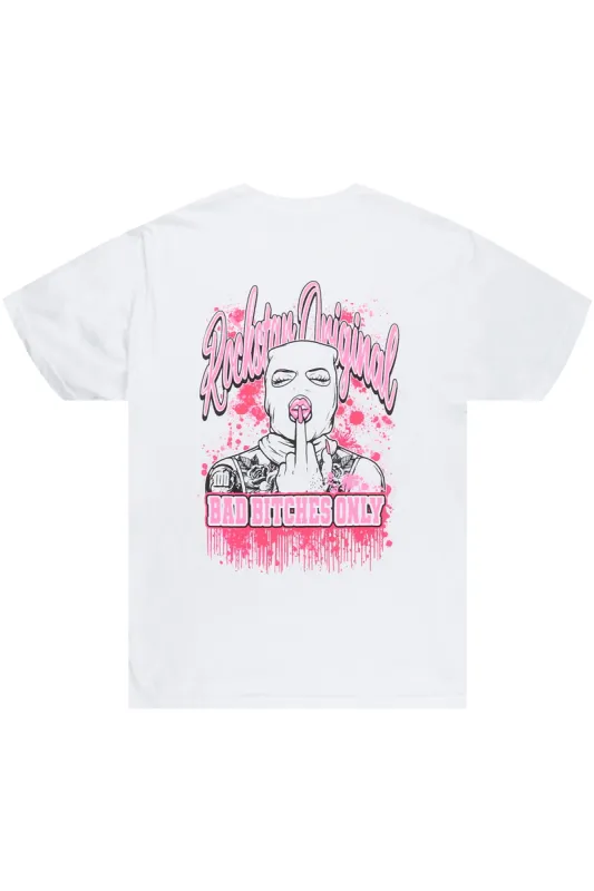 Deesepsha White Graphic T-Shirt sold by Rockstar Original