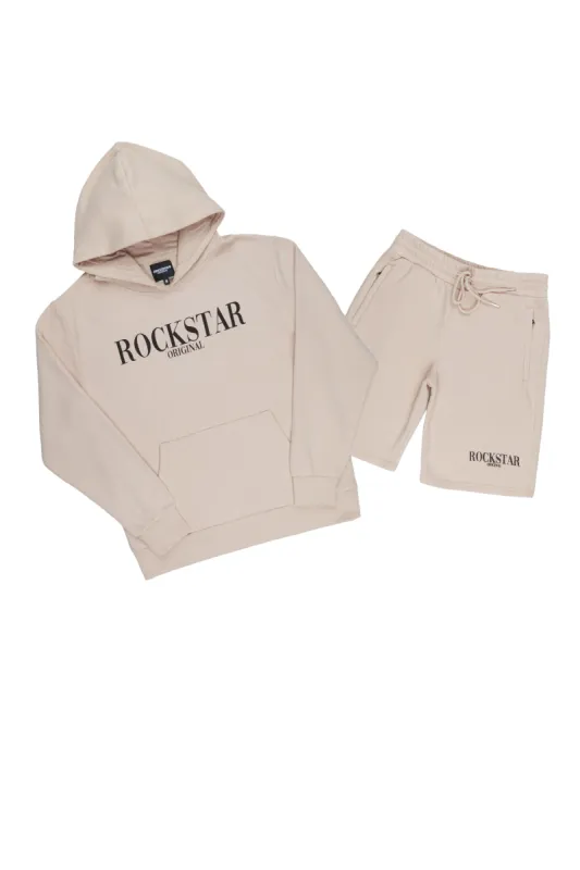 Octavio Taupe Hoodie Short Set sold by Rockstar Original