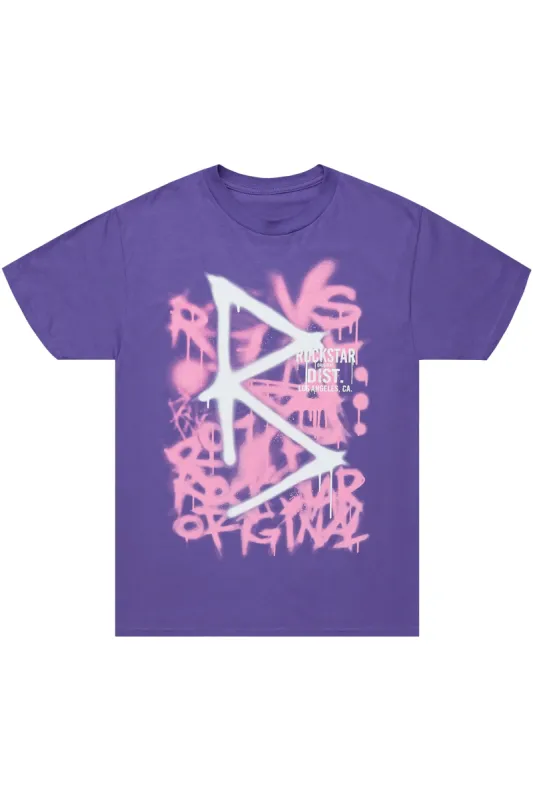 Nahomy Purple Oversized Tee sold by Rockstar Original