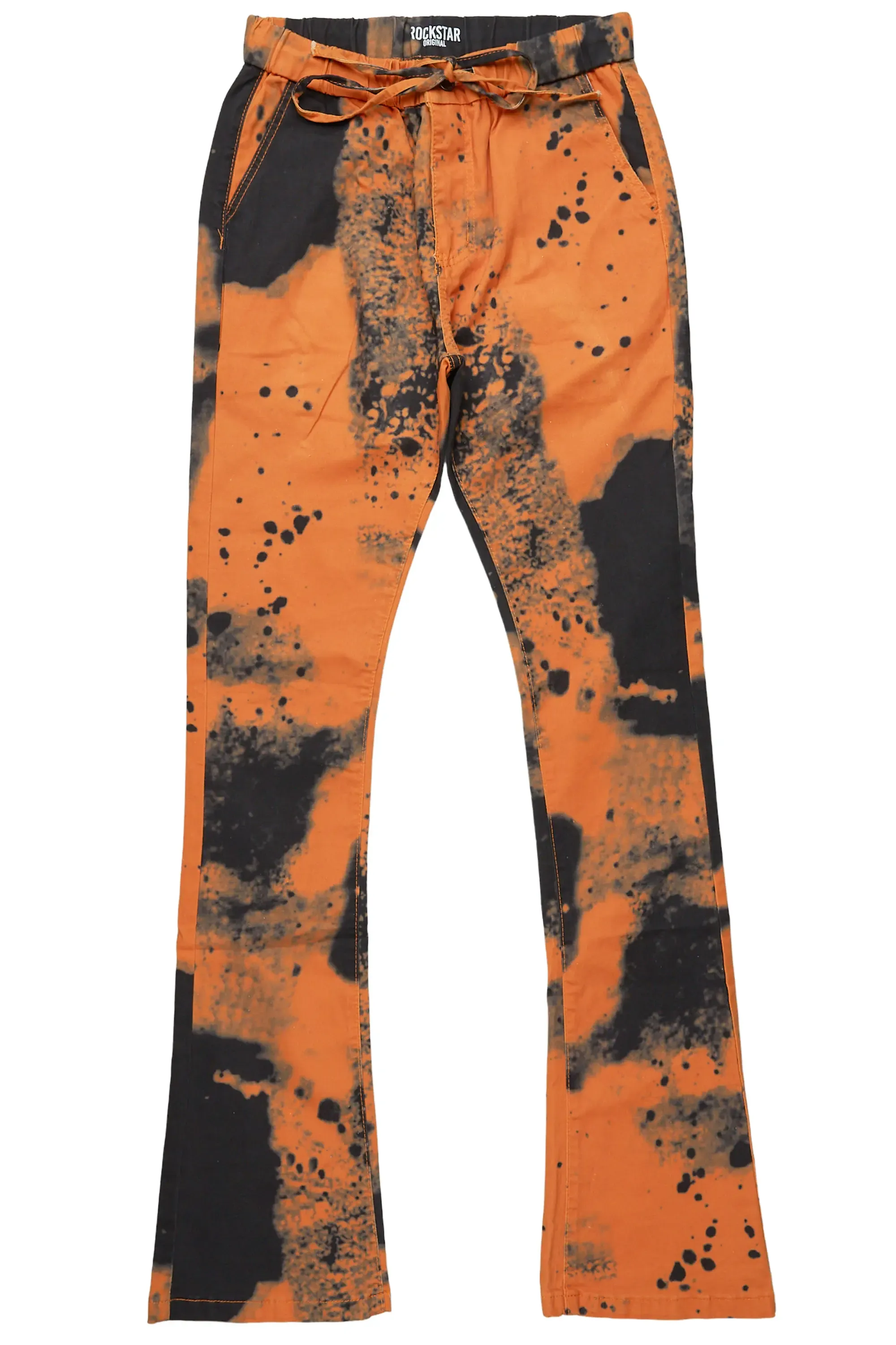 Alam Orange Stacked Flare Pant sold by Rockstar Original product image thumbnail 2
