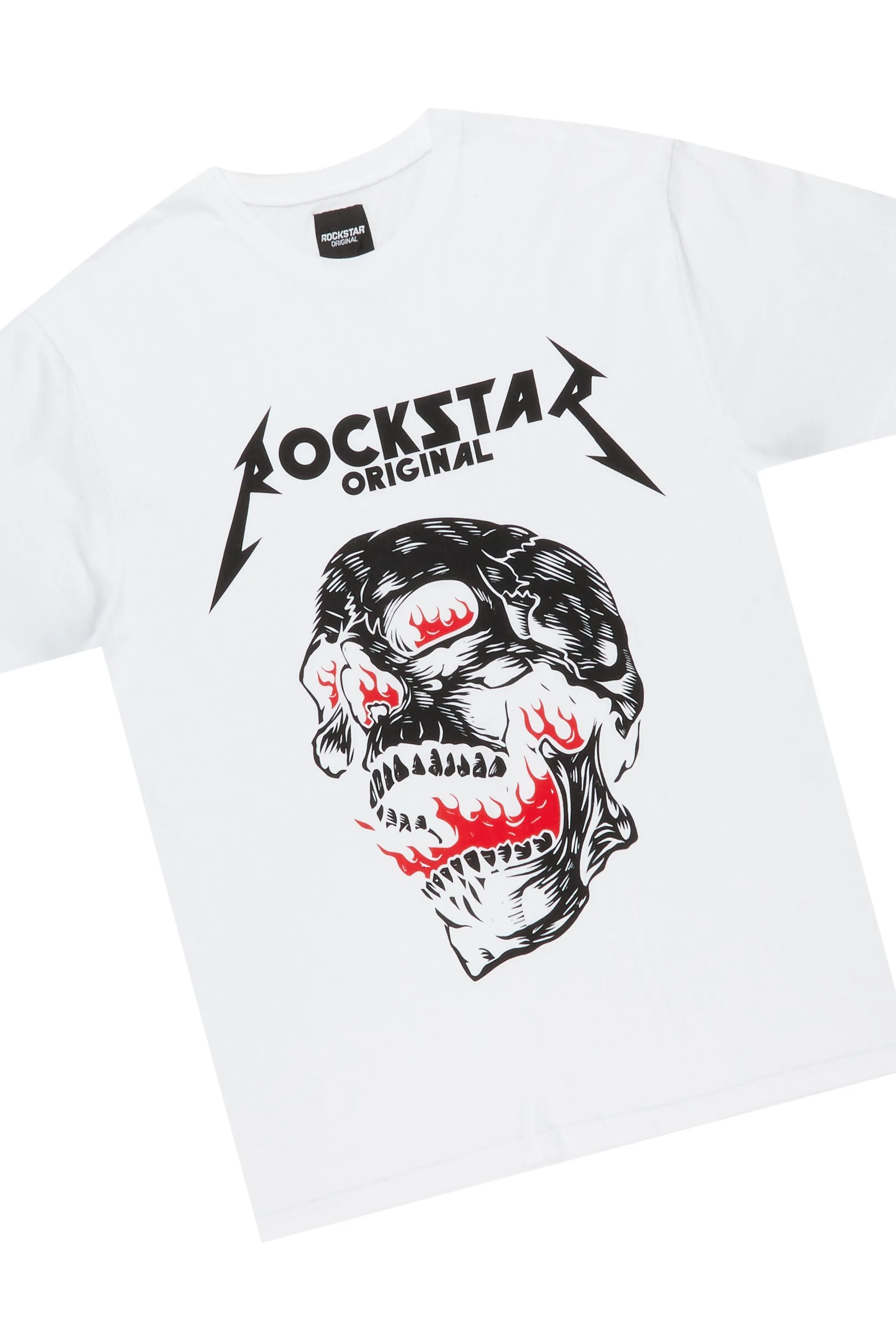 Wayan White T-Shirt Short Set sold by Rockstar Original product image thumbnail 3