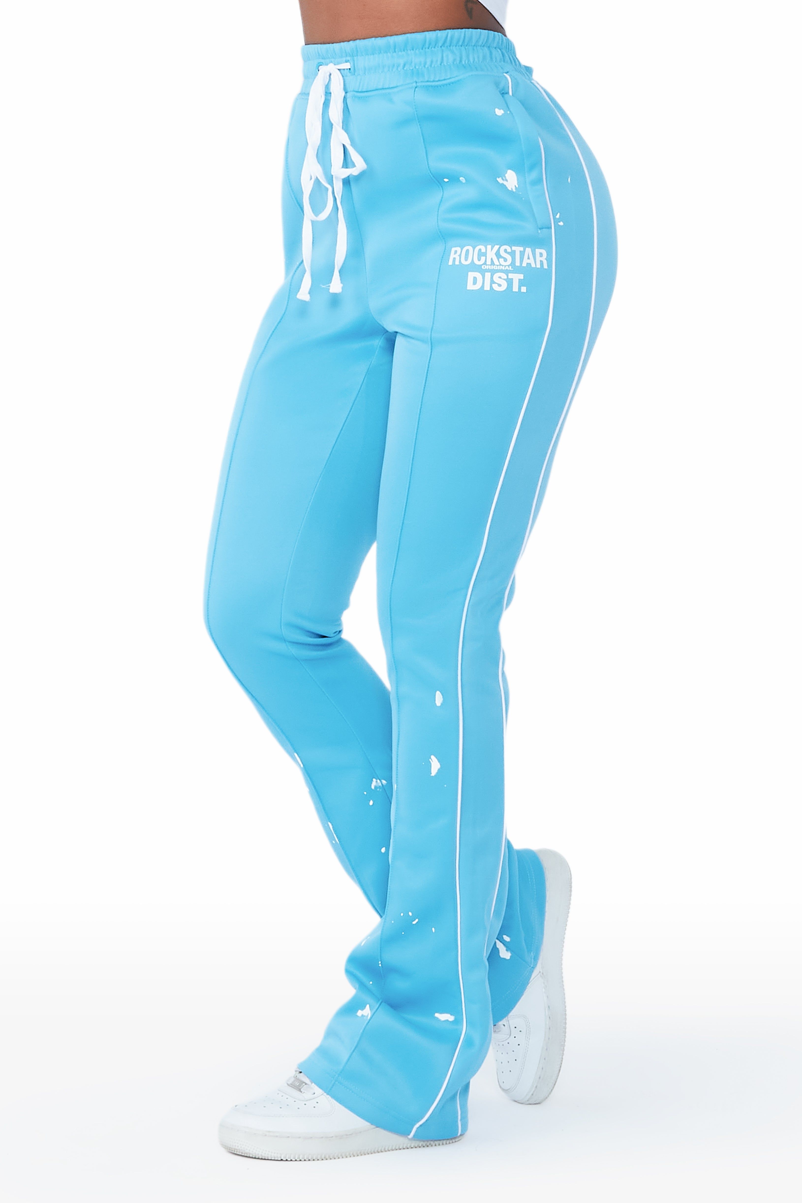 Selah Blue Stacked Track Pant sold by Rockstar Original