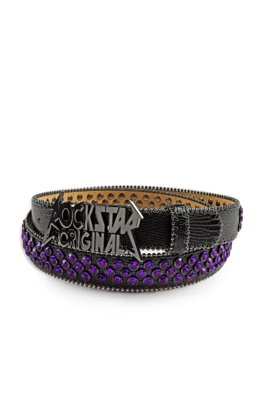 Blaze Rockstar Black/Purple Logo Belt sold by Rockstar Original