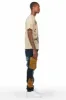 Deathrown Beige T-Shirt Slim Fit Cargo Jean Bundle sold by Rockstar Original