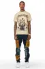 Deathrown Beige T-Shirt Slim Fit Cargo Jean Bundle sold by Rockstar Original