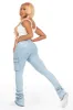 Noor Light Wash Cargo Super Stacked Jean sold by Rockstar Original