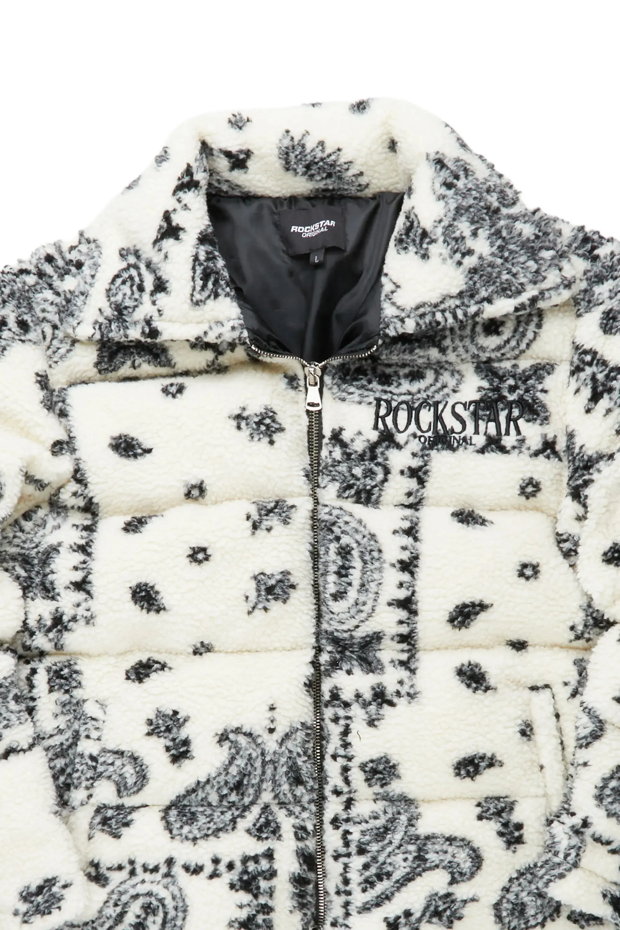 Wylie White Puffer Jacket sold by Rockstar Original product image thumbnail 4
