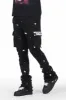 Radko Black Stacked Flare Cargo Pants sold by Rockstar Original