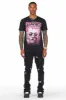 Radko Black Stacked Flare Cargo Pants sold by Rockstar Original