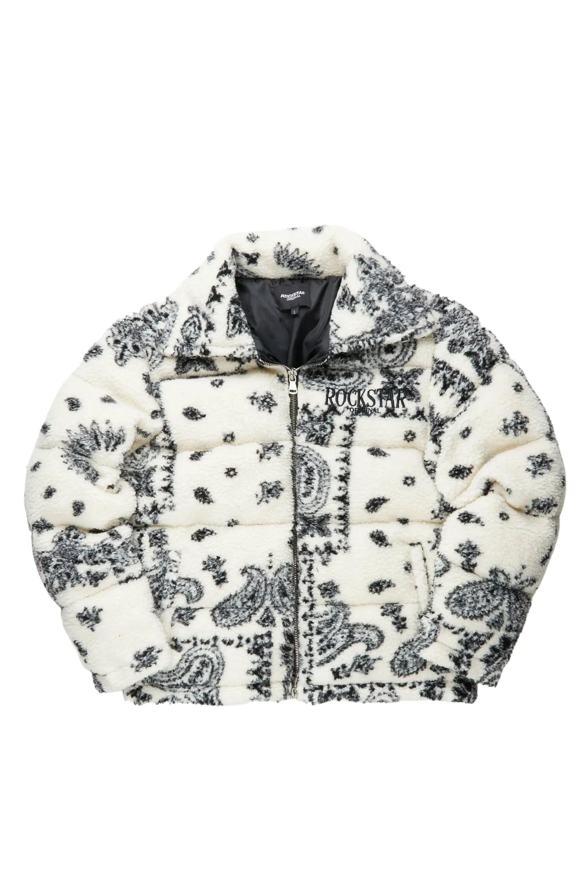 Wylie White Puffer Jacket sold by Rockstar Original product image thumbnail 2