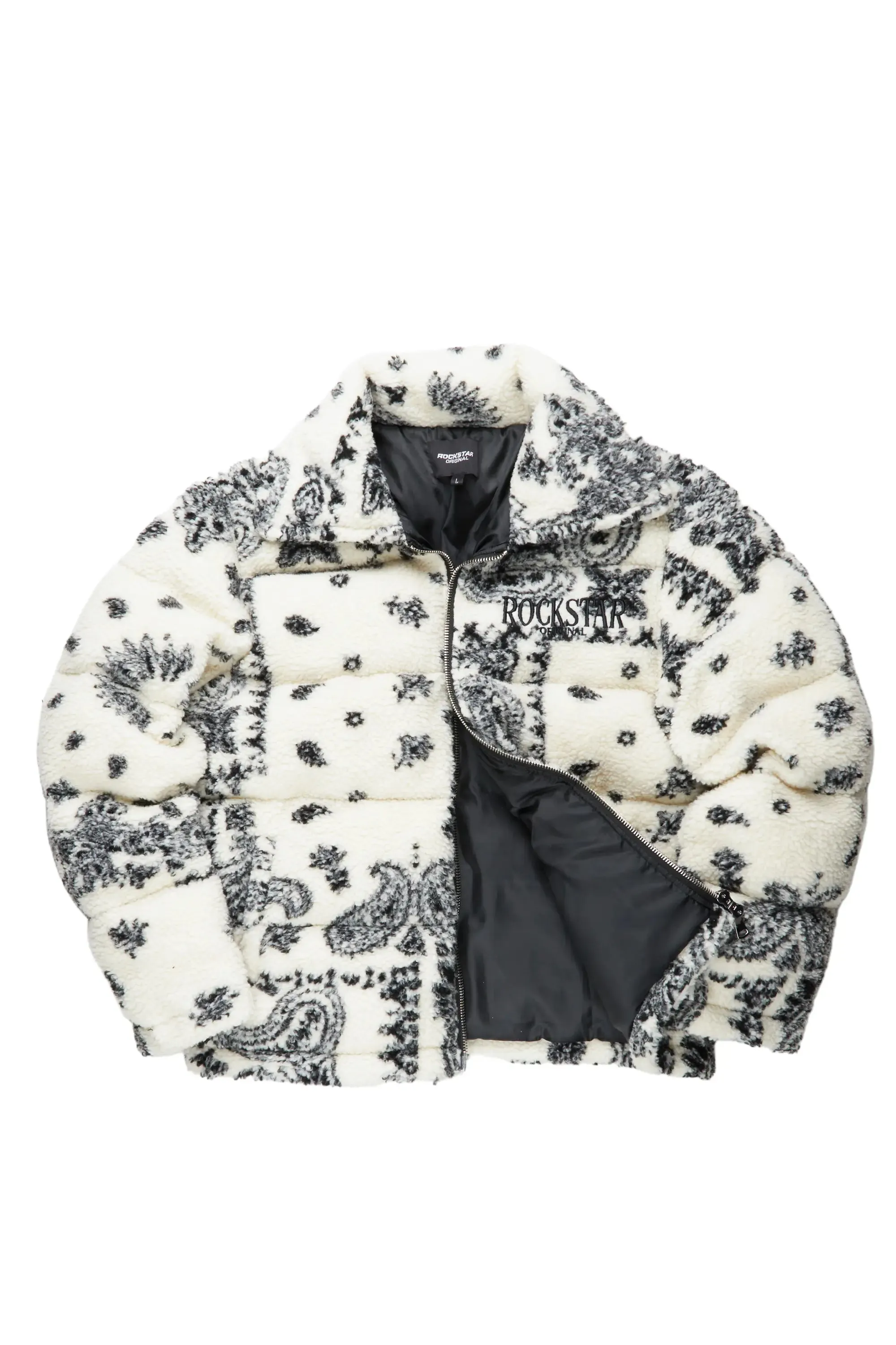 Wylie White Puffer Jacket sold by Rockstar Original product image thumbnail 3
