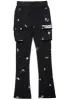 Radko Black Stacked Flare Cargo Pants sold by Rockstar Original