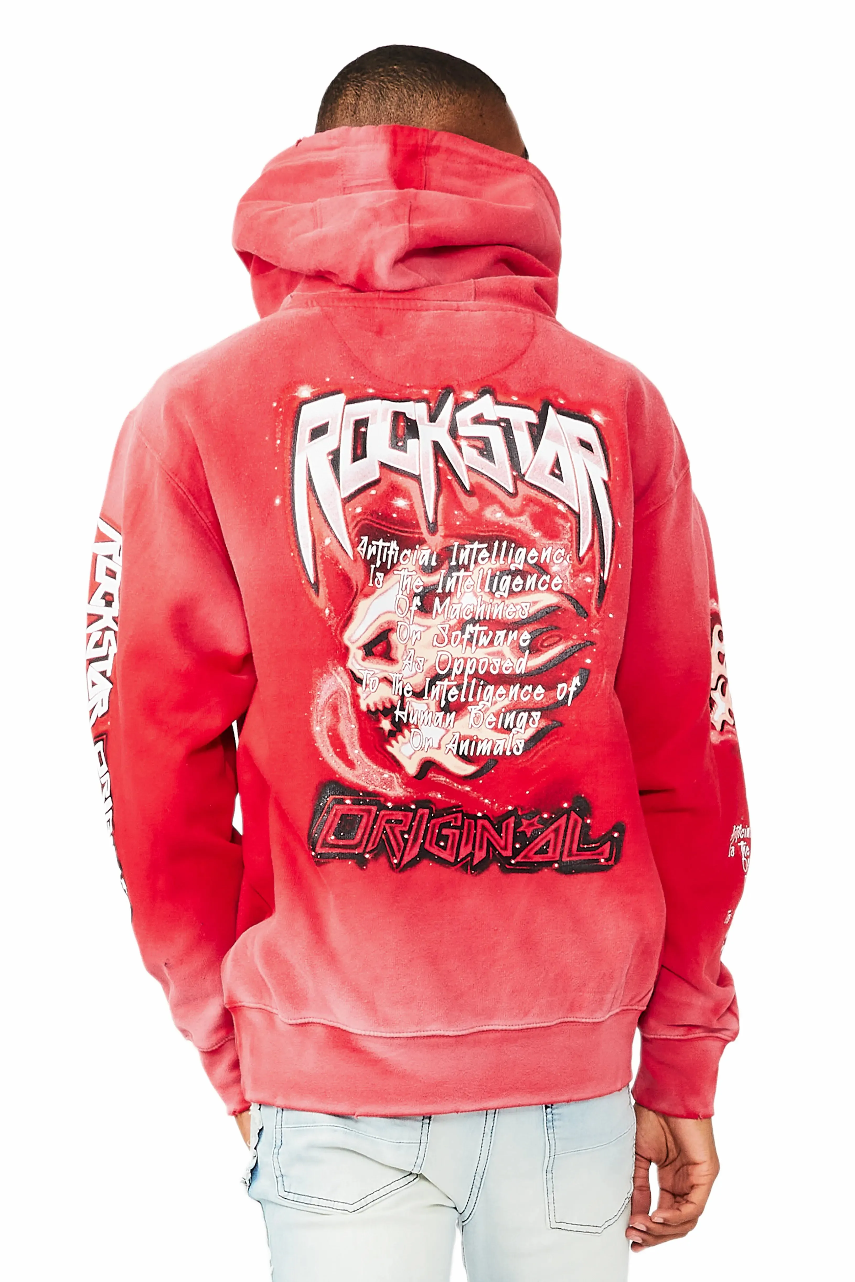 Ganen Red Graphic Hoodie sold by Rockstar Original product image thumbnail 2
