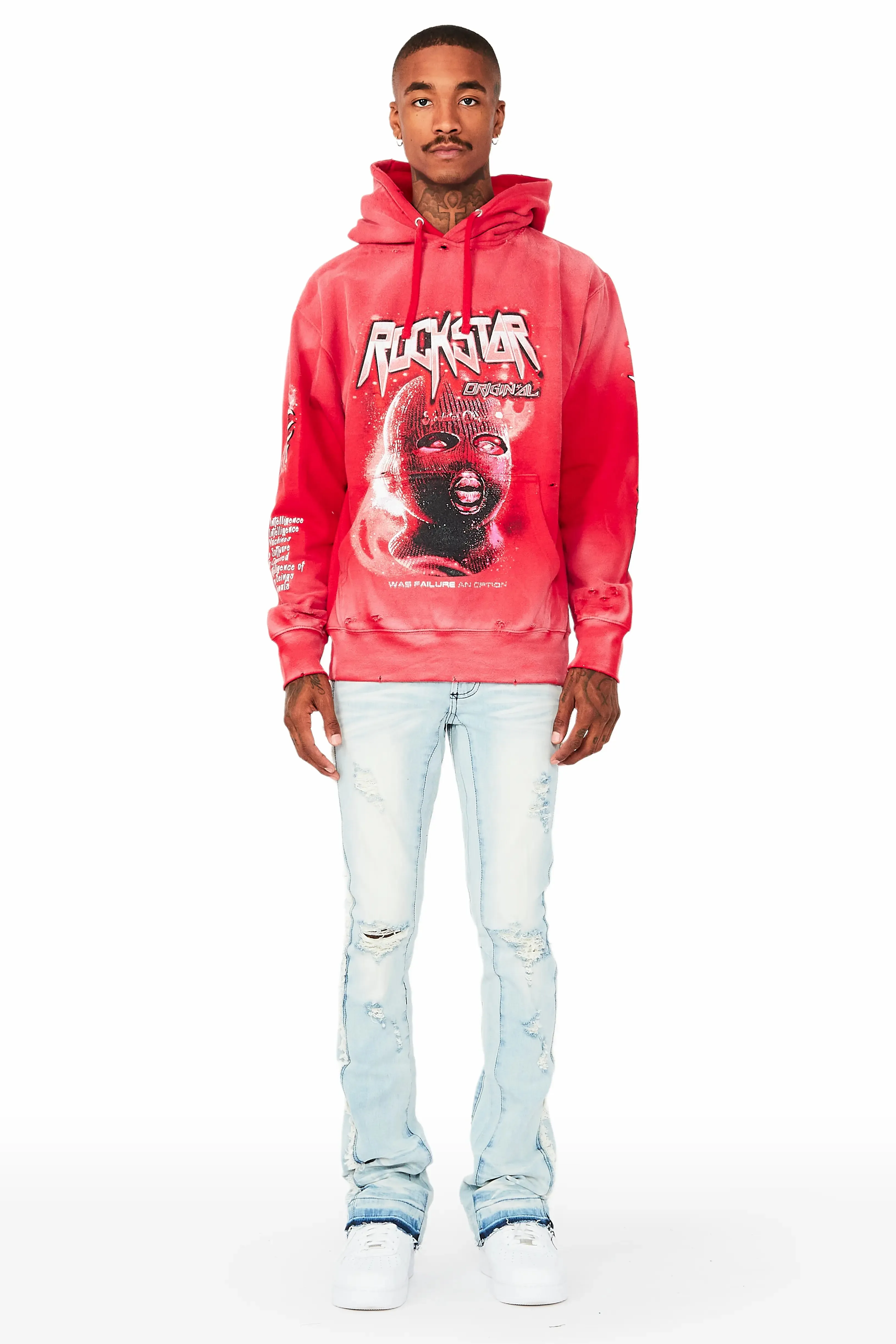 Ganen Red Graphic Hoodie sold by Rockstar Original product image thumbnail 3