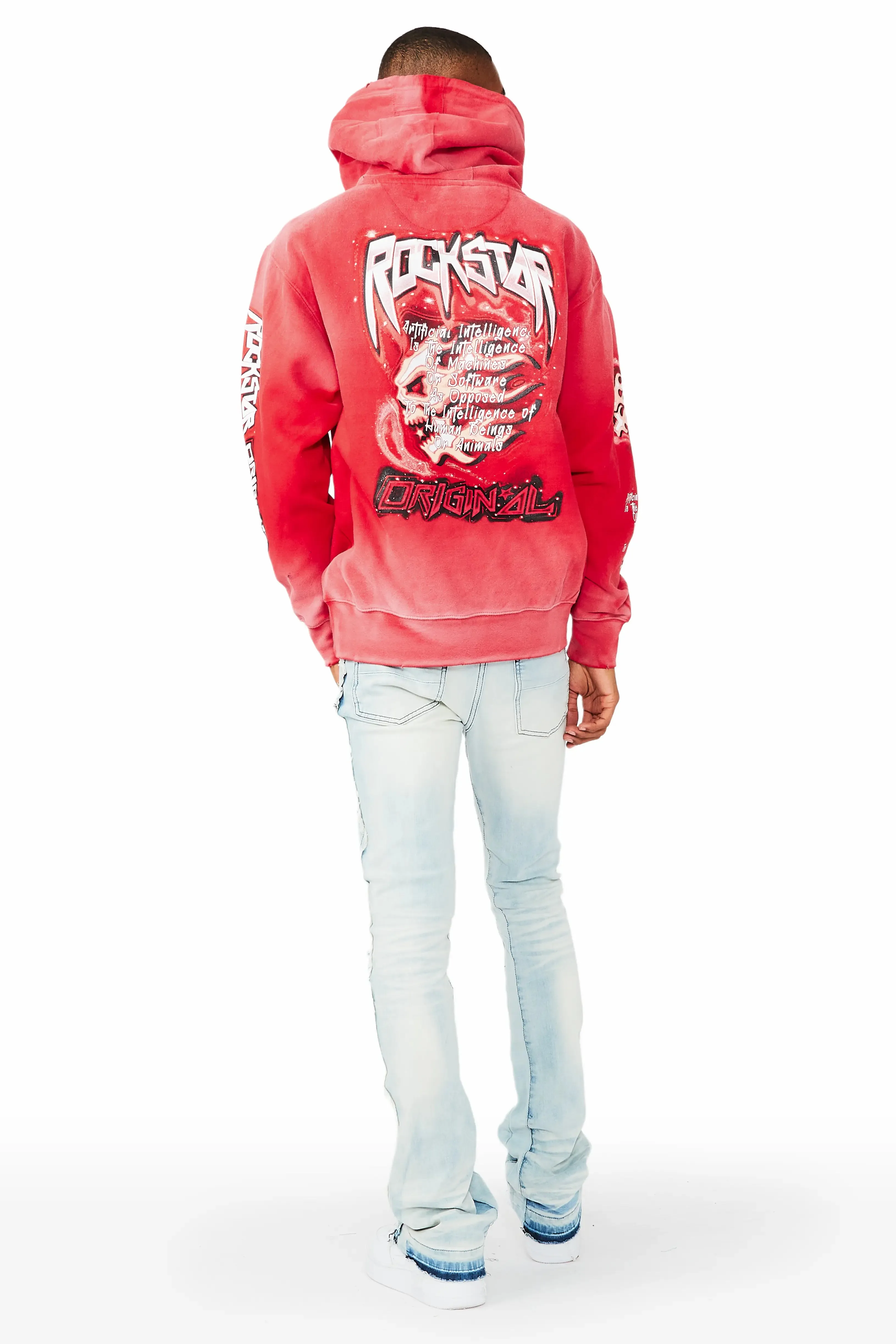 Ganen Red Graphic Hoodie sold by Rockstar Original product image thumbnail 4