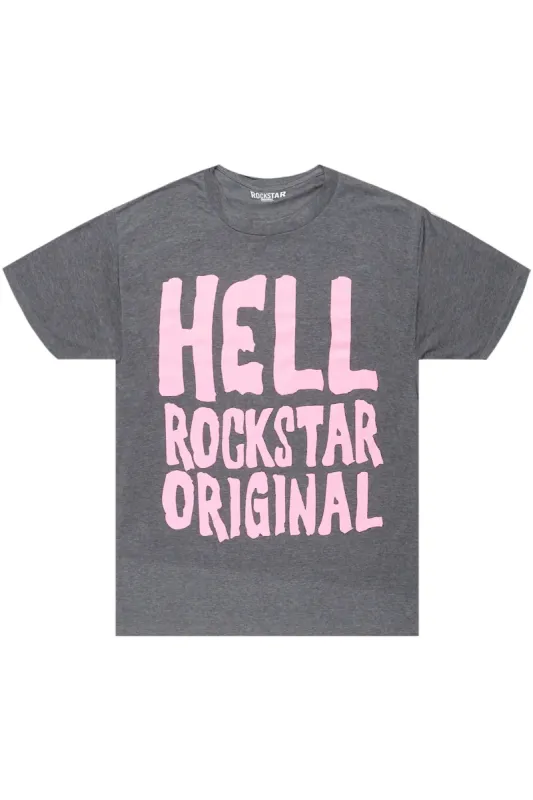 Akurra Charcoal Oversized T-Shirt sold by Rockstar Original