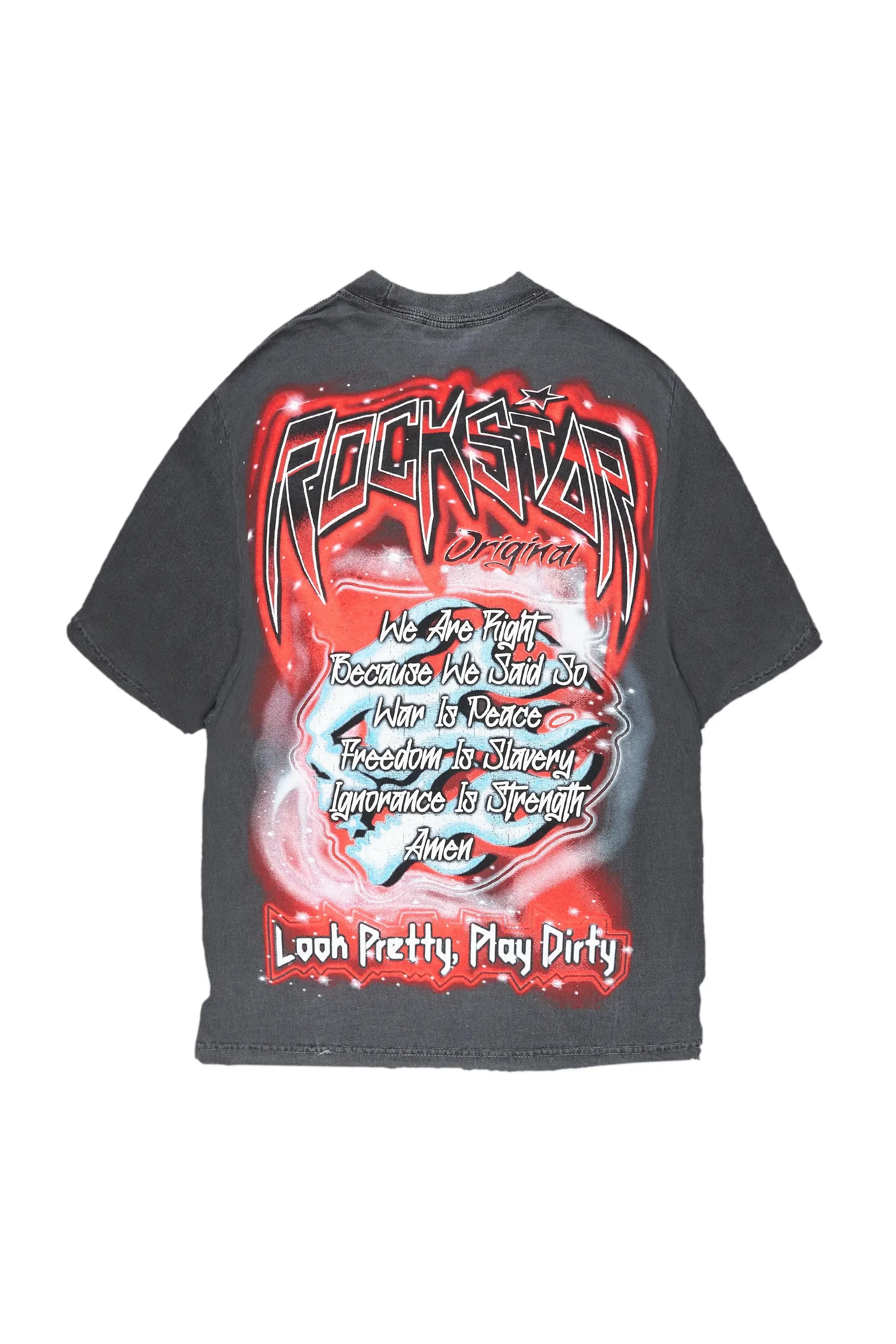 Play Dirty Black Mega Oversized T-Shirt sold by Rockstar Original product image thumbnail 3