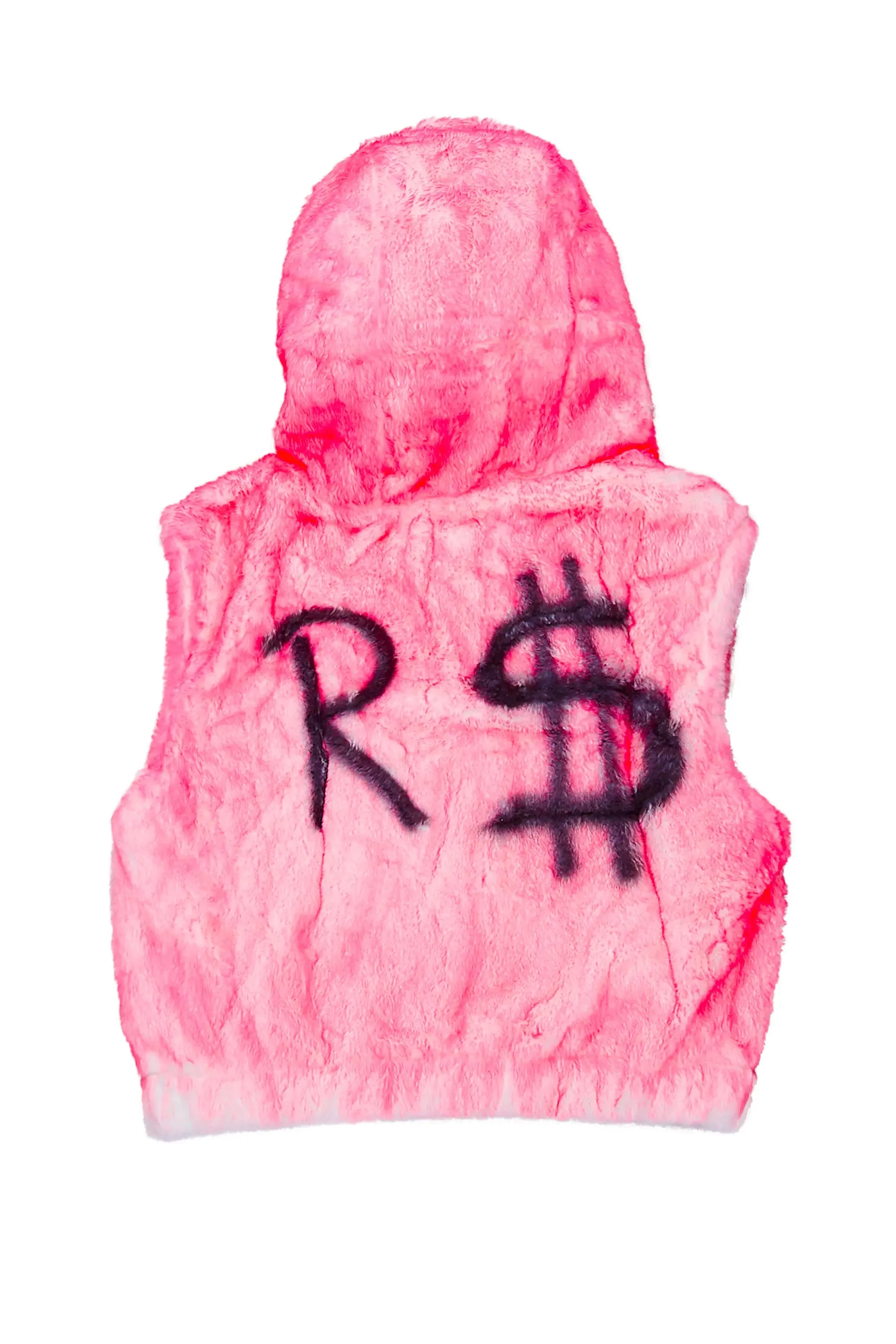 Christal Pink Fur Vest sold by Rockstar Original