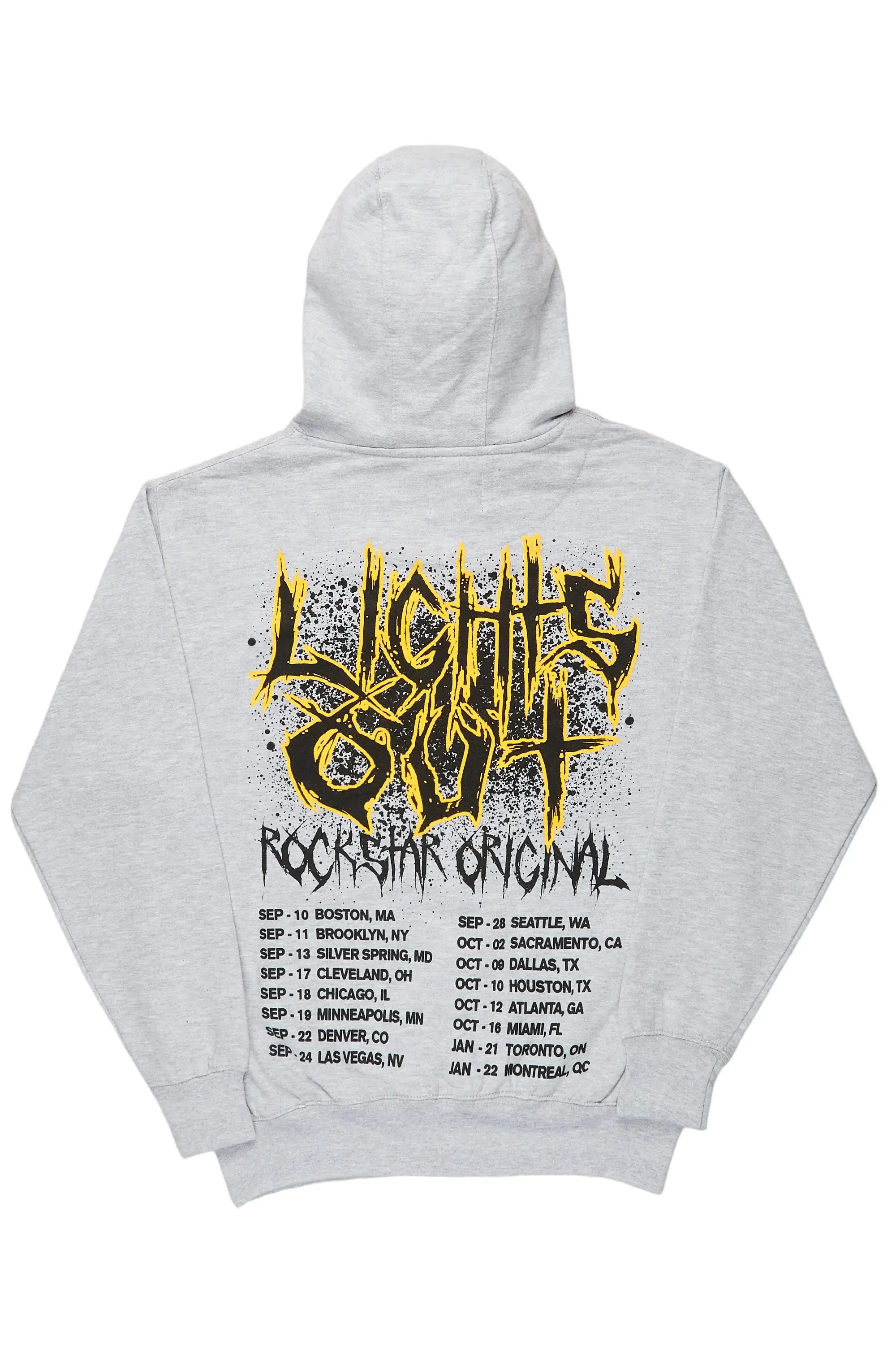 Bryanna Heather Grey Oversized Hoodie sold by Rockstar Original product image thumbnail 2