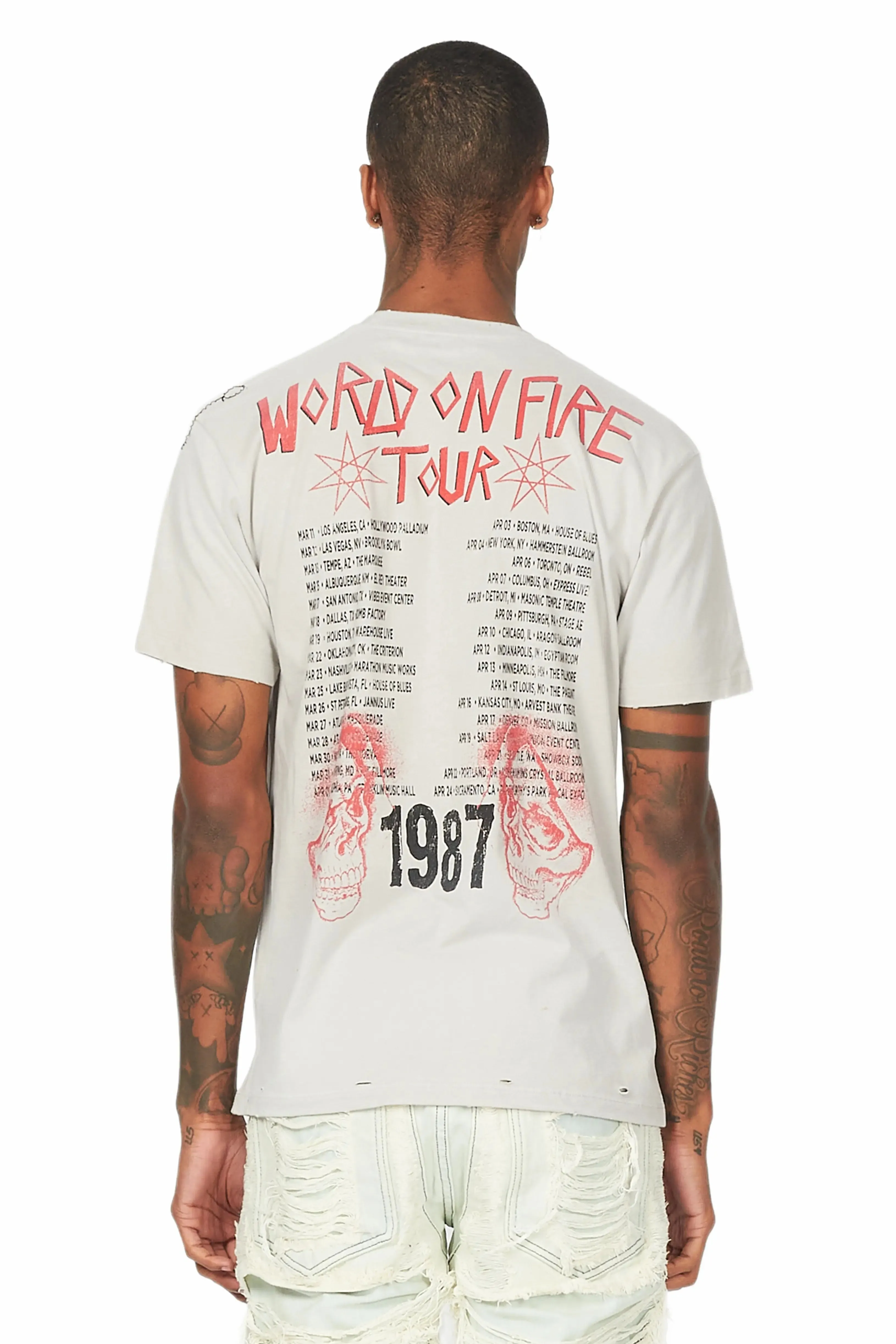 Barrett Silver Printed T-Shirt sold by Rockstar Original product image thumbnail 4