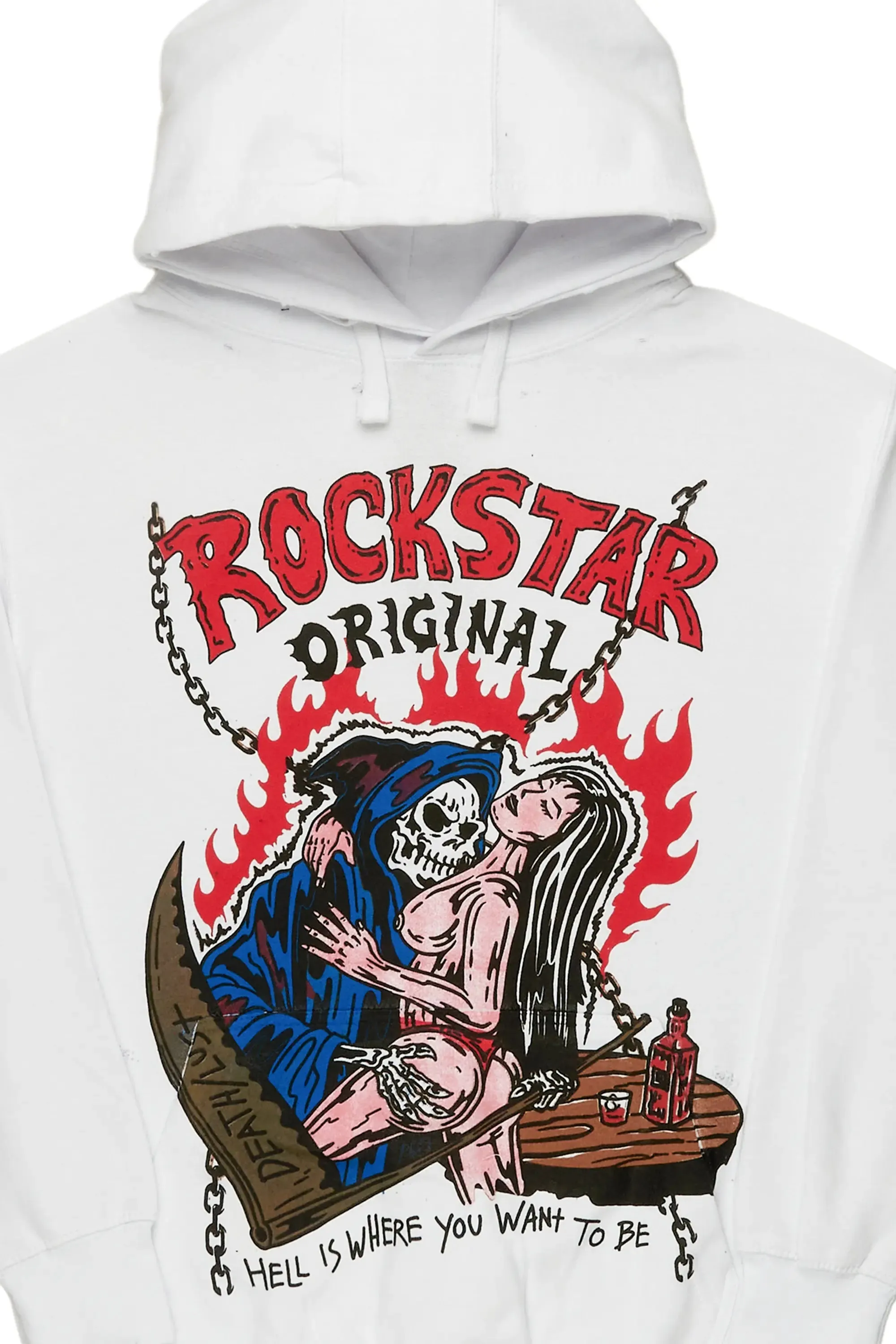 Vale White Graphic Hoodie sold by Rockstar Original product image thumbnail 5
