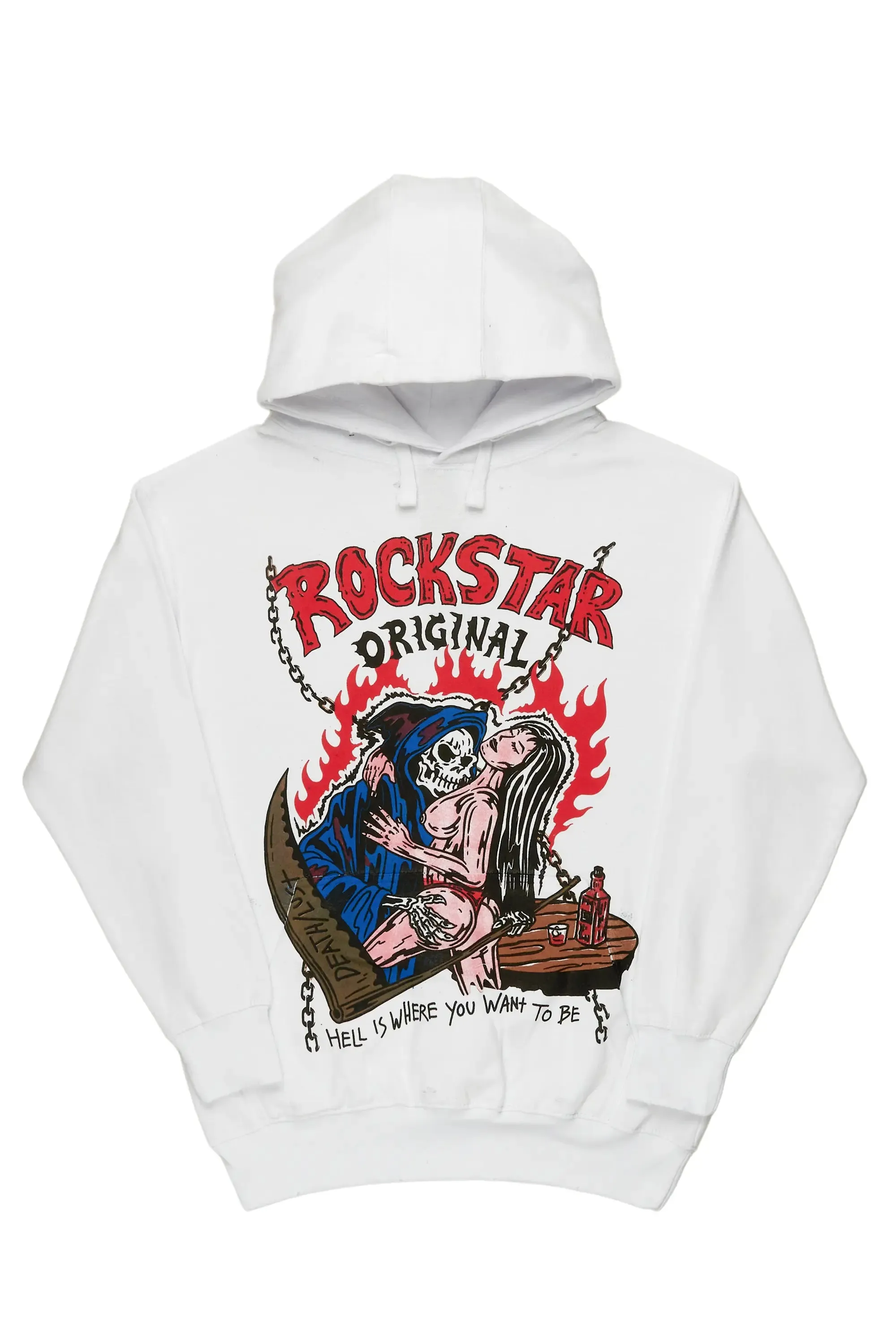 Vale White Graphic Hoodie sold by Rockstar Original product image thumbnail 2