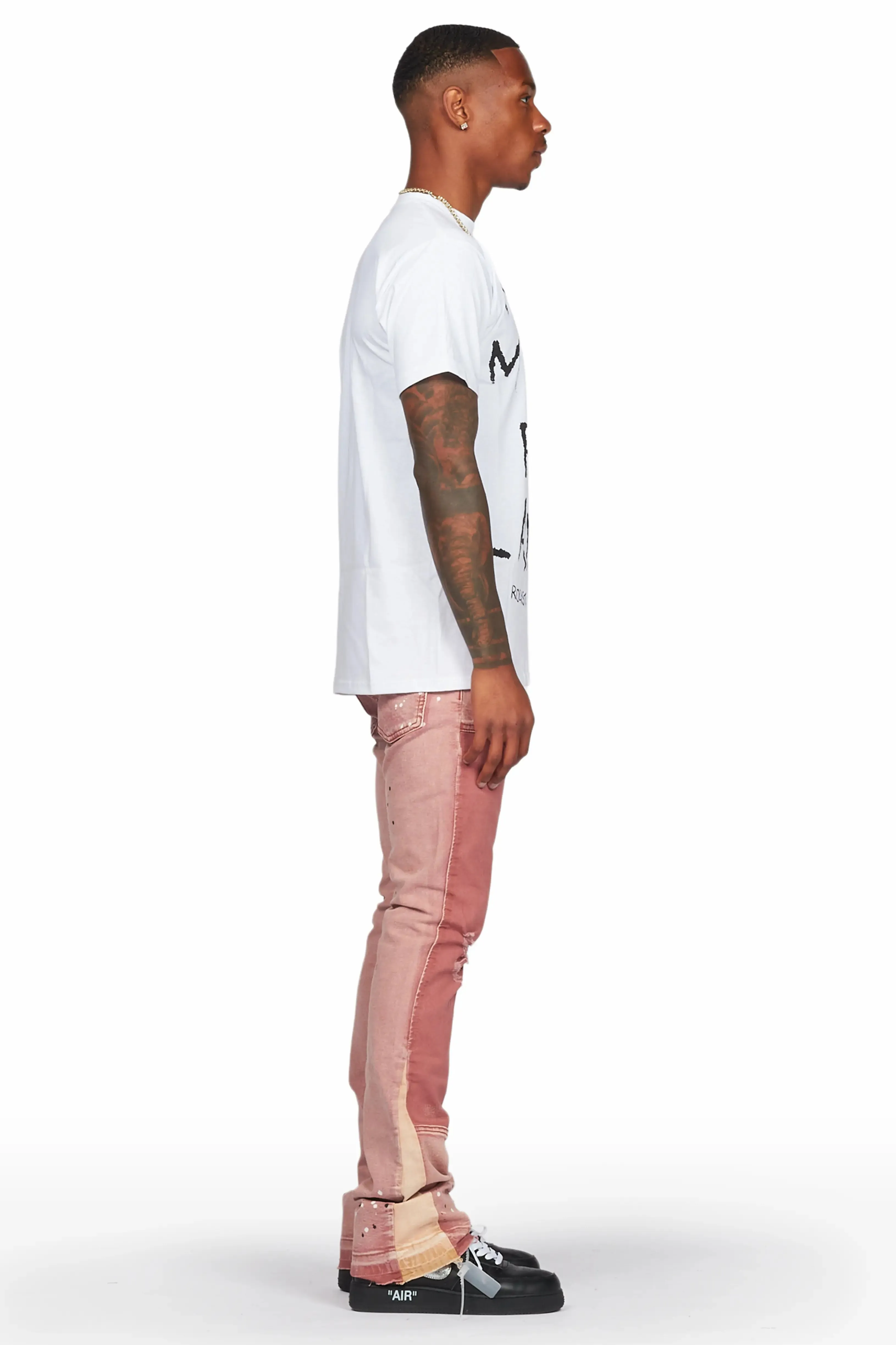 Quetzel Vintage Red Stacked Flare Jean sold by Rockstar Original product image thumbnail 4