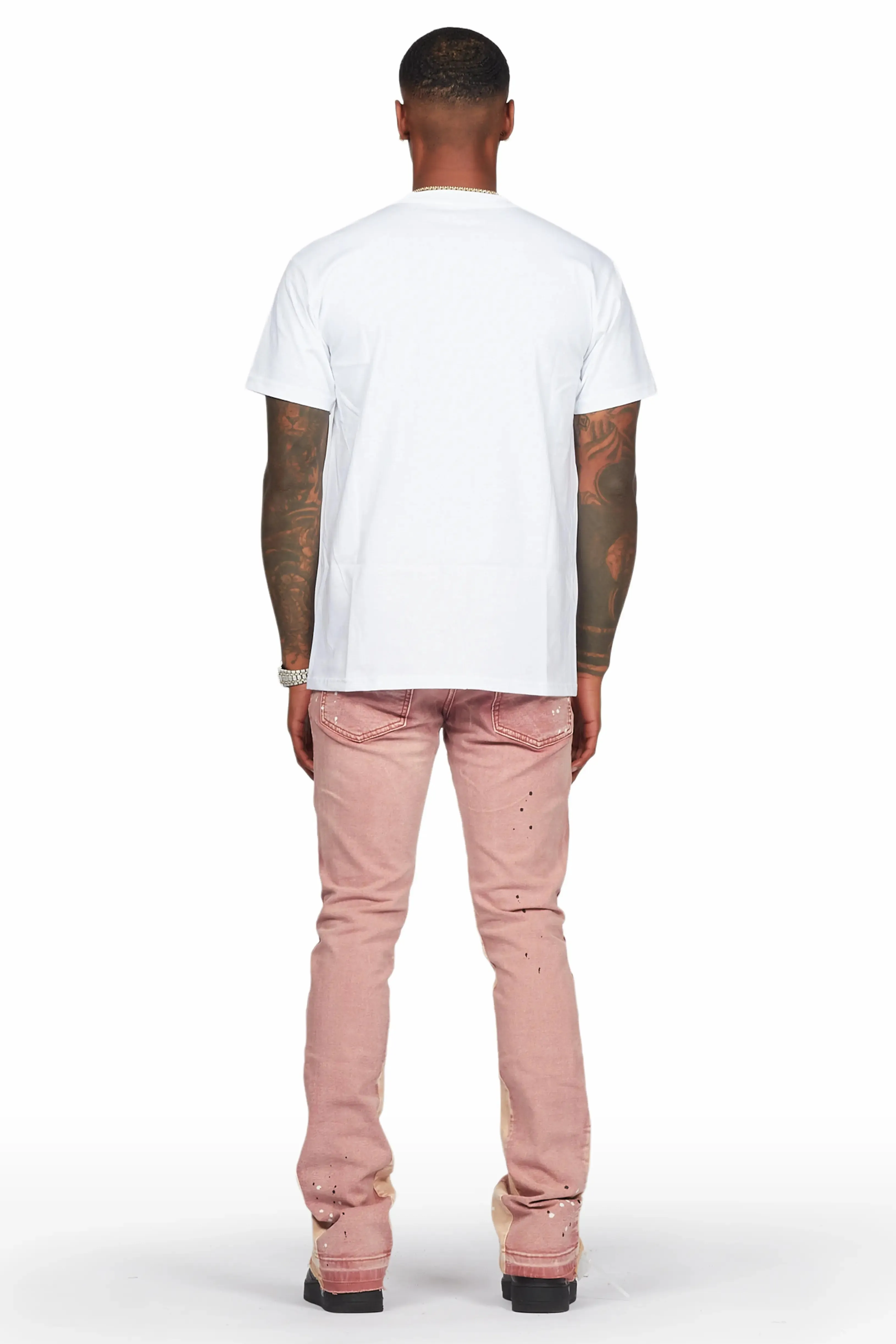Quetzel Vintage Red Stacked Flare Jean sold by Rockstar Original product image thumbnail 5