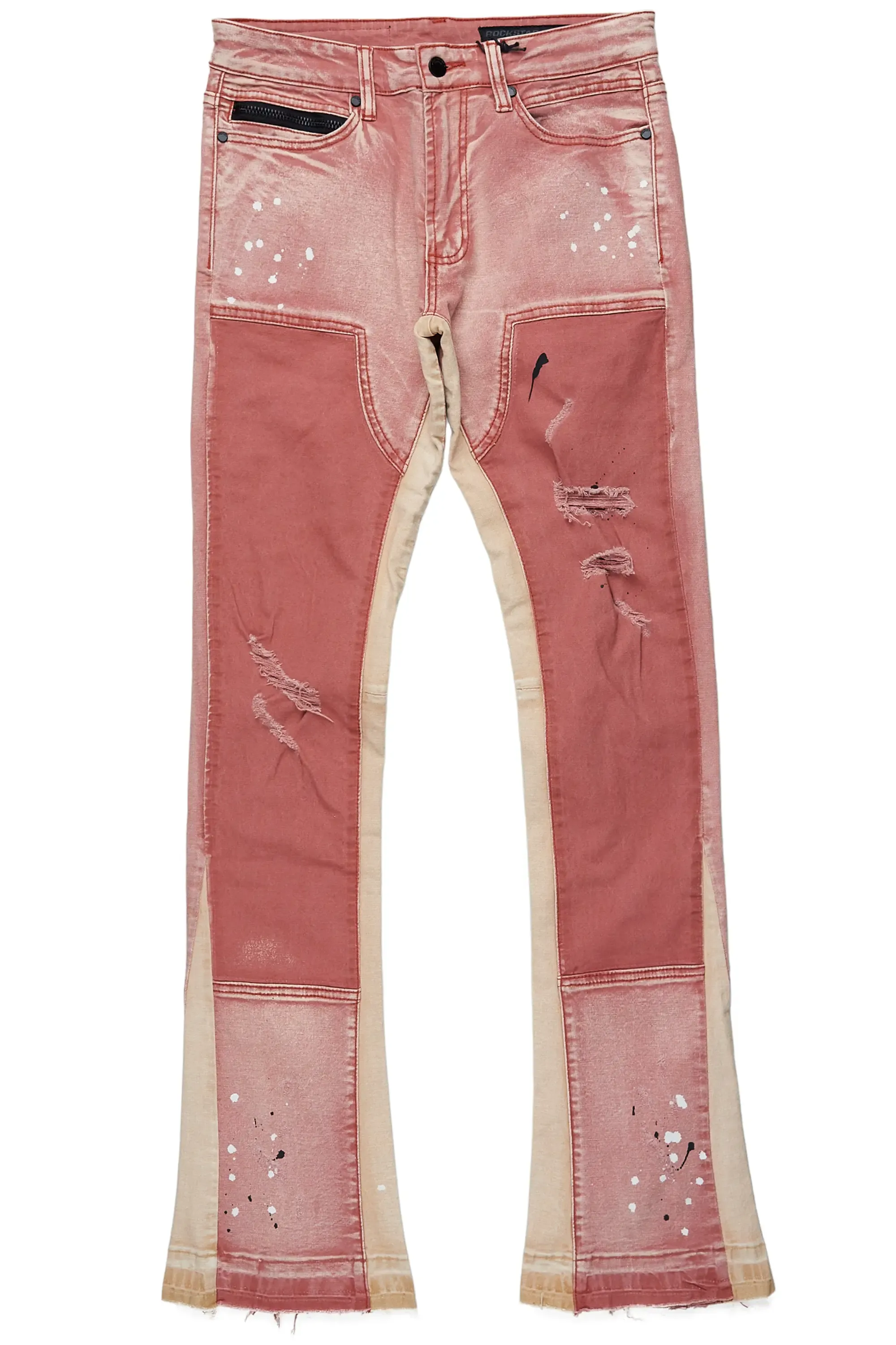 Quetzel Vintage Red Stacked Flare Jean sold by Rockstar Original product image thumbnail 2