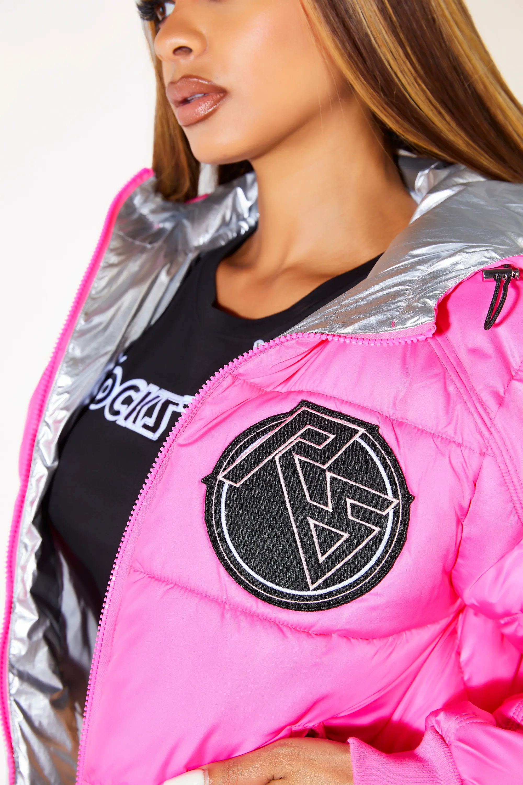 Lucy Pink Puffer Jacket sold by Rockstar Original product image thumbnail 5
