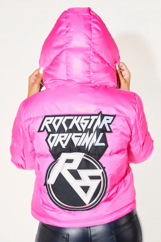 Lucy Pink Puffer Jacket sold by Rockstar Original