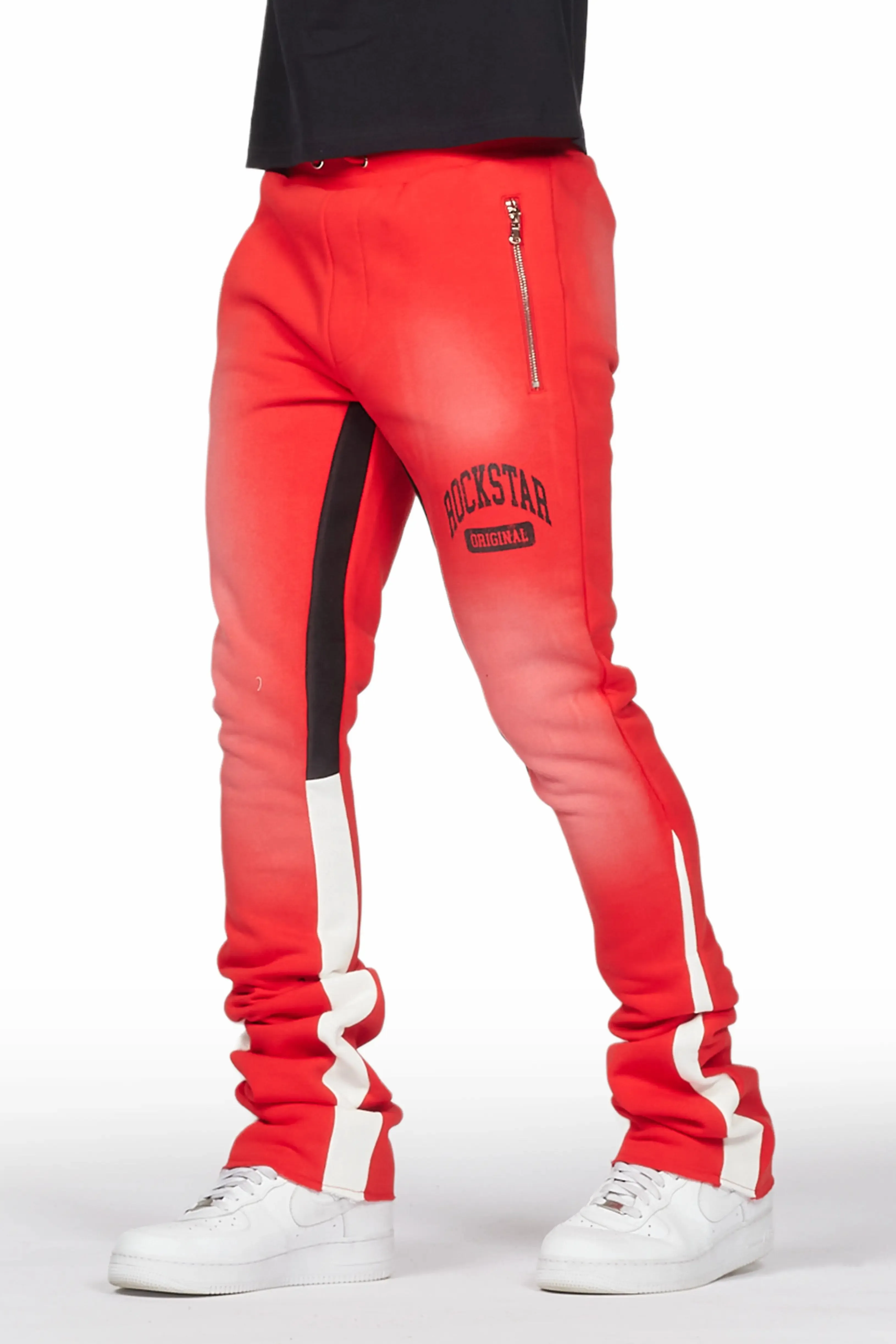 Members Black/Red T-Shirt/Stacked Flare Pant Set sold by Rockstar Original product image thumbnail 3