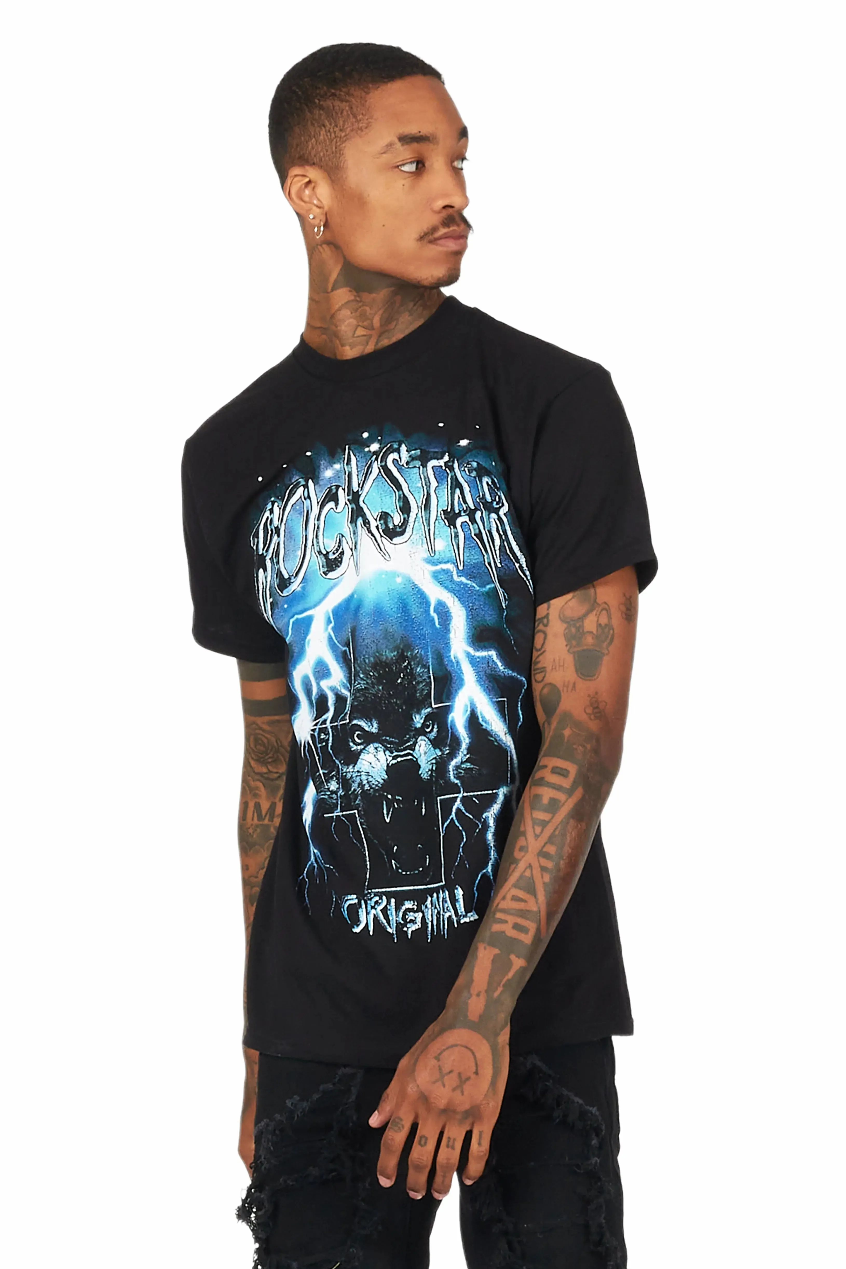 Bolk Black Graphic T-Shirt sold by Rockstar Original product image thumbnail 5